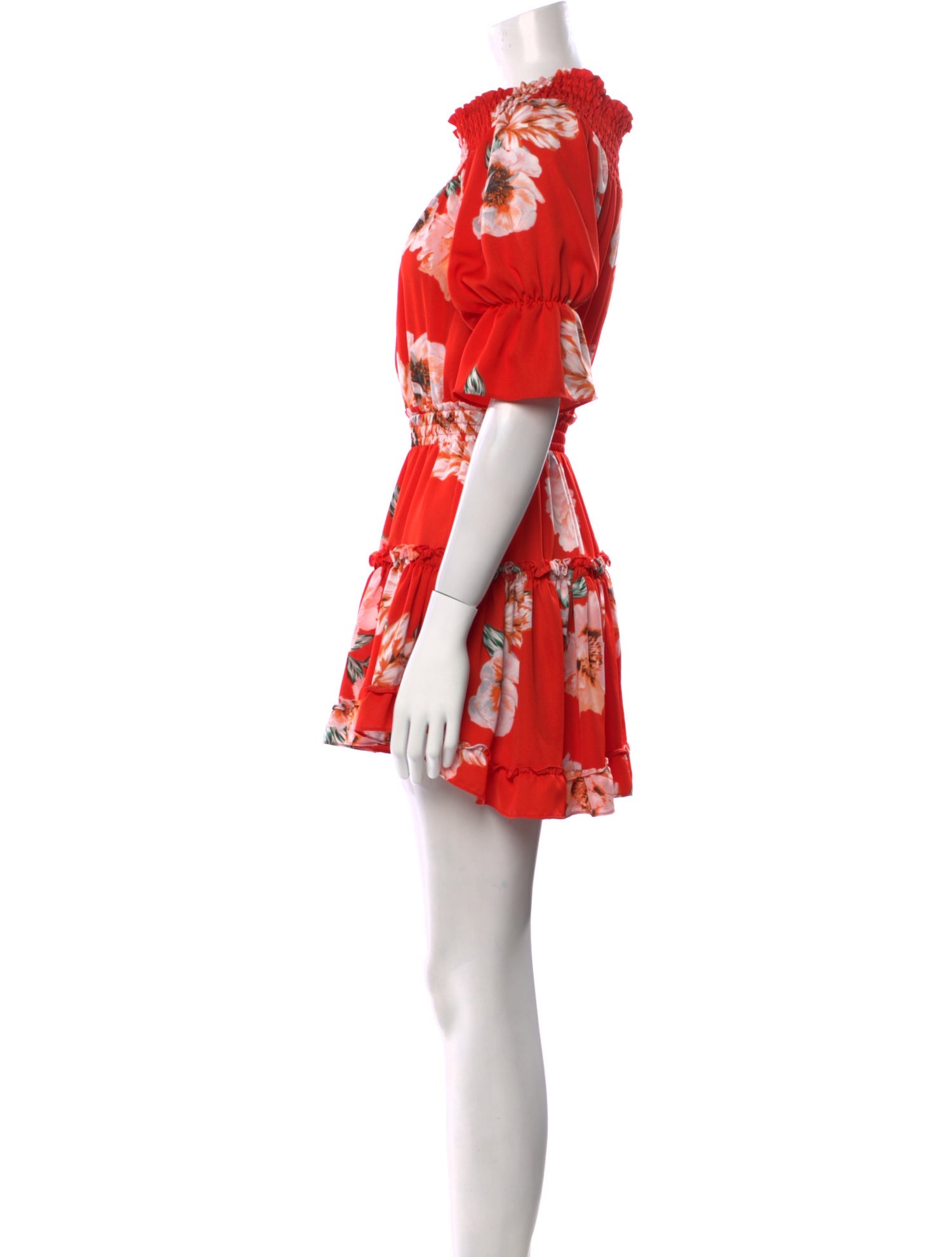MISA Los Angeles Floral Print Mini Dress