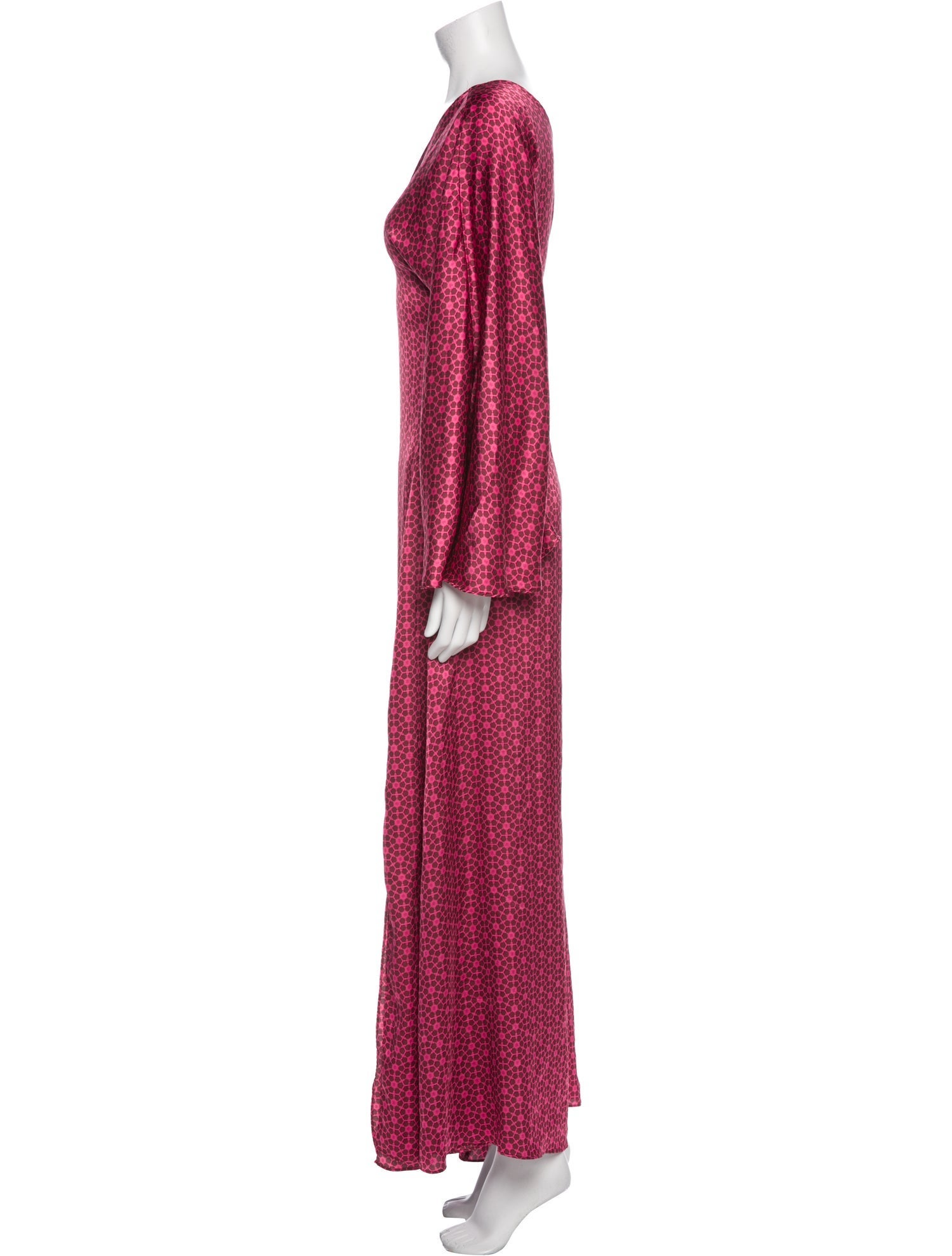 MISA Los Angeles Printed Long Dress