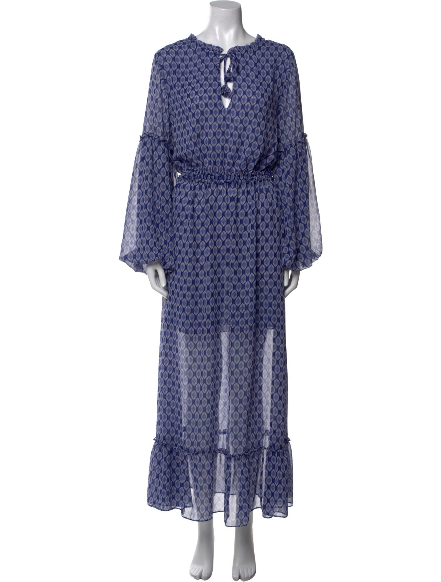 MISA Los Angeles Printed Long Dress