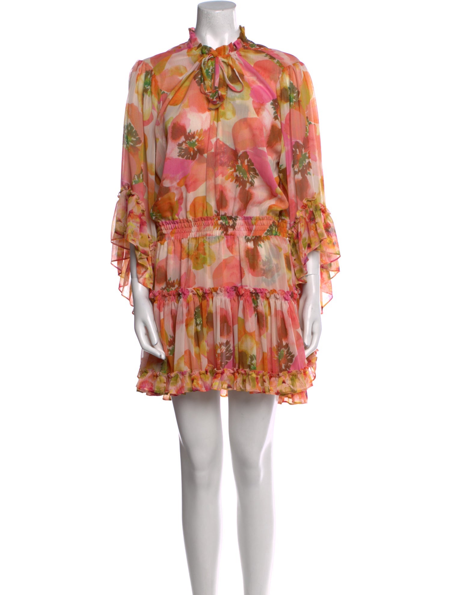 MISA Los Angeles Floral Print Mini Dress w/ Tags