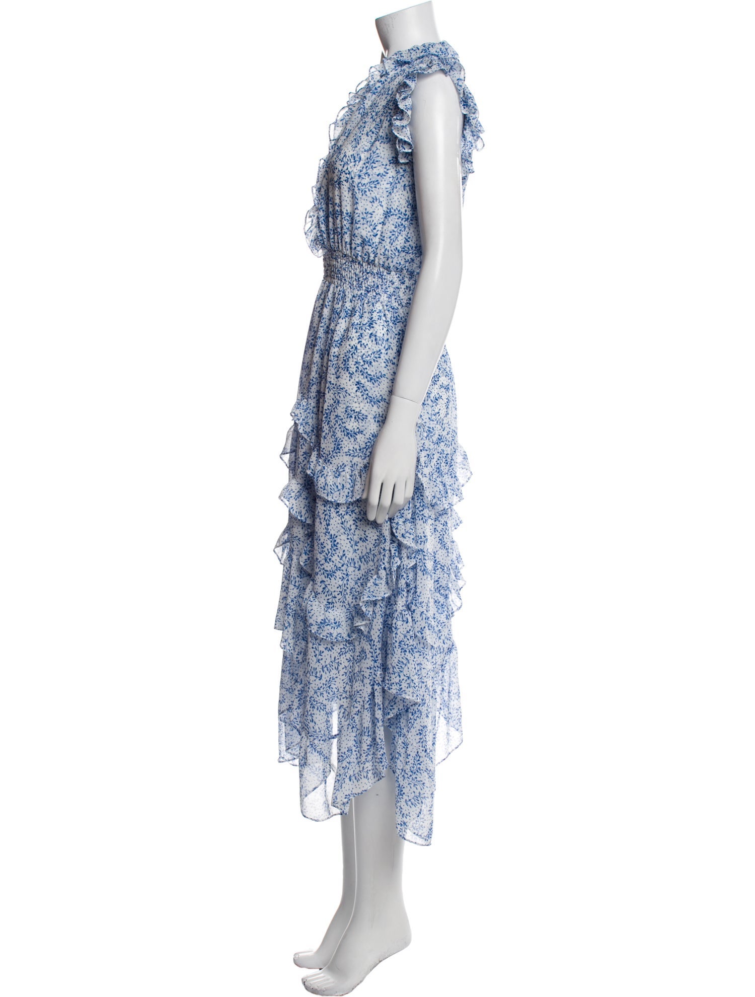 MISA Los Angeles Floral Print Long Dress