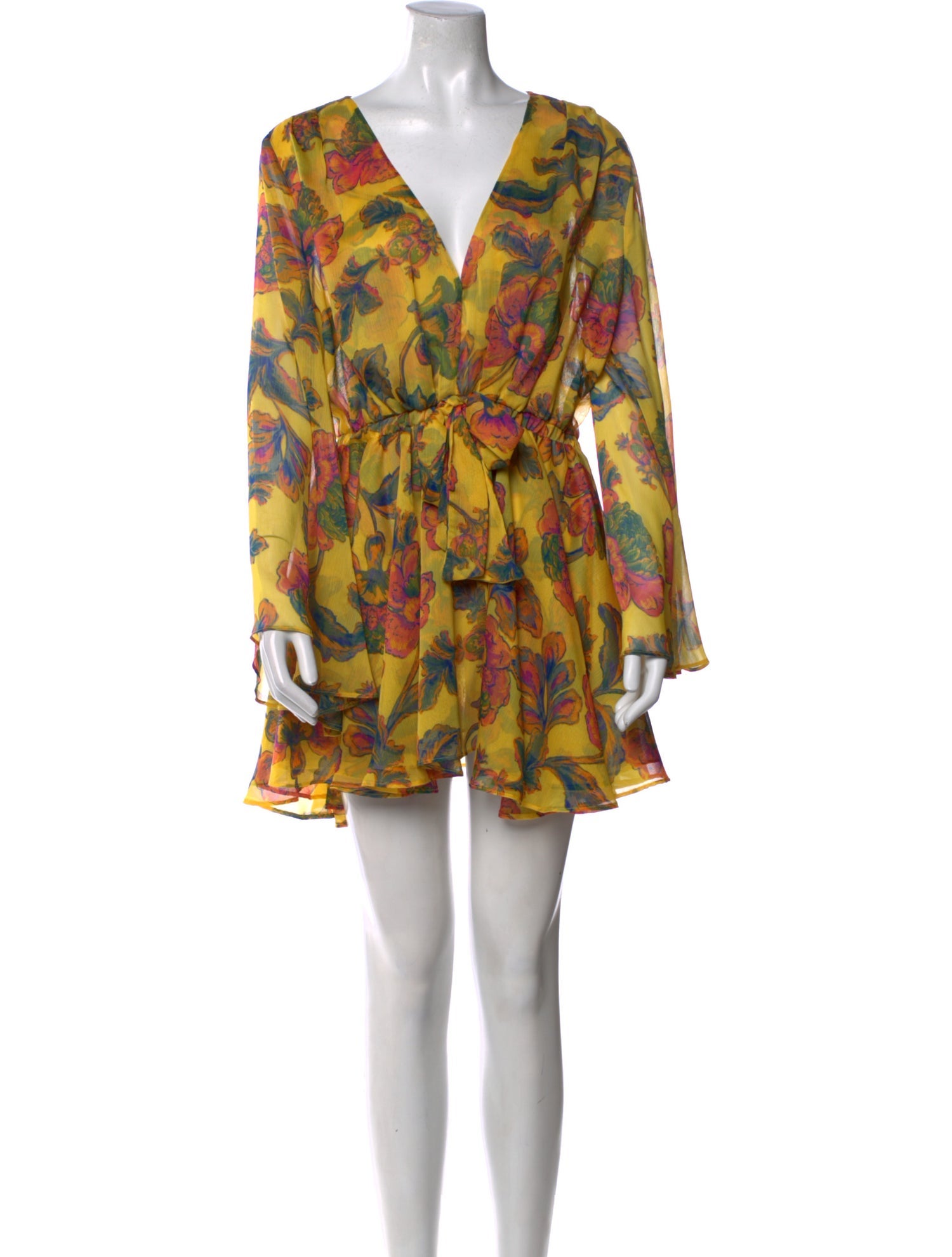 MISA Los Angeles Floral Print Mini Dress