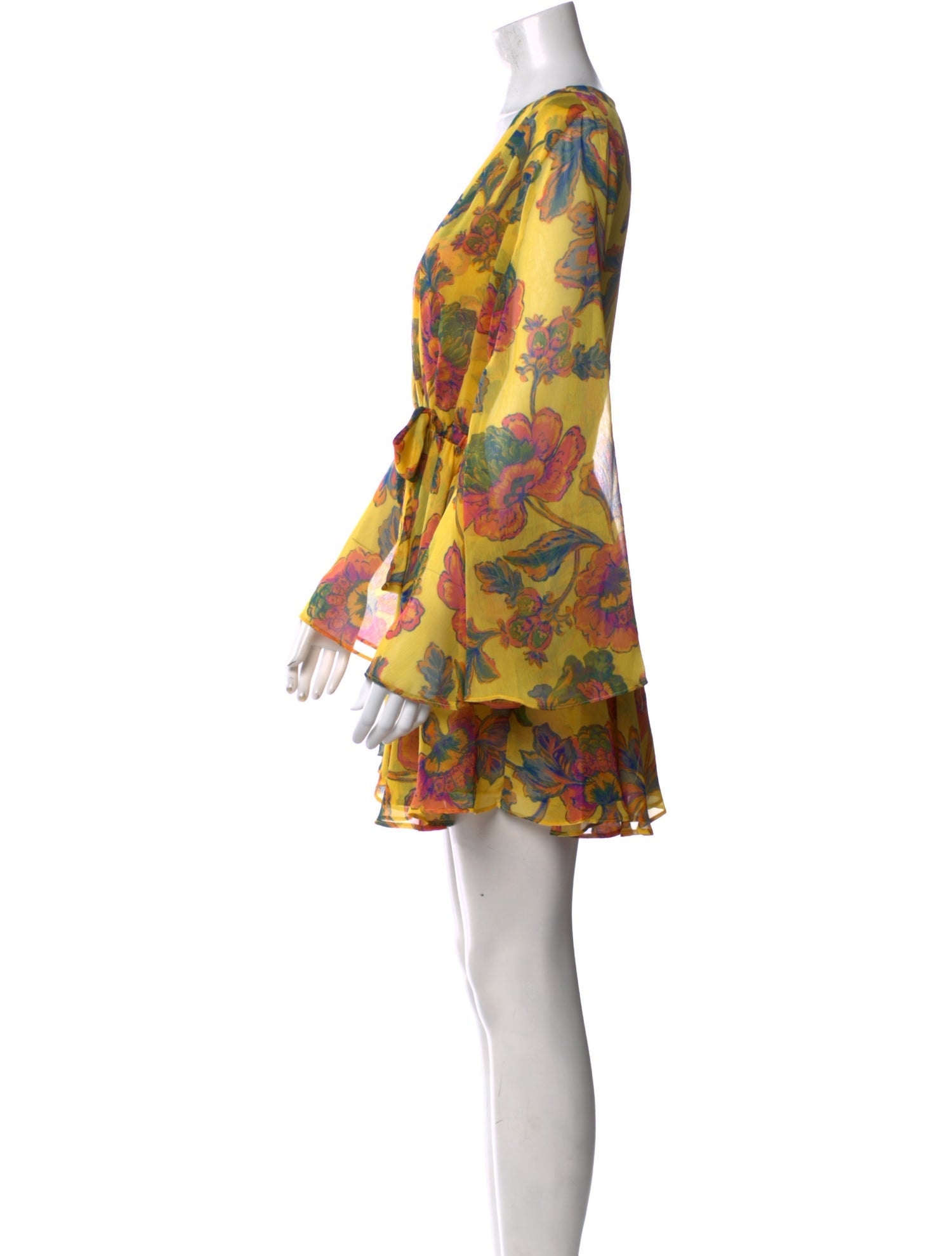 MISA Los Angeles Floral Print Mini Dress