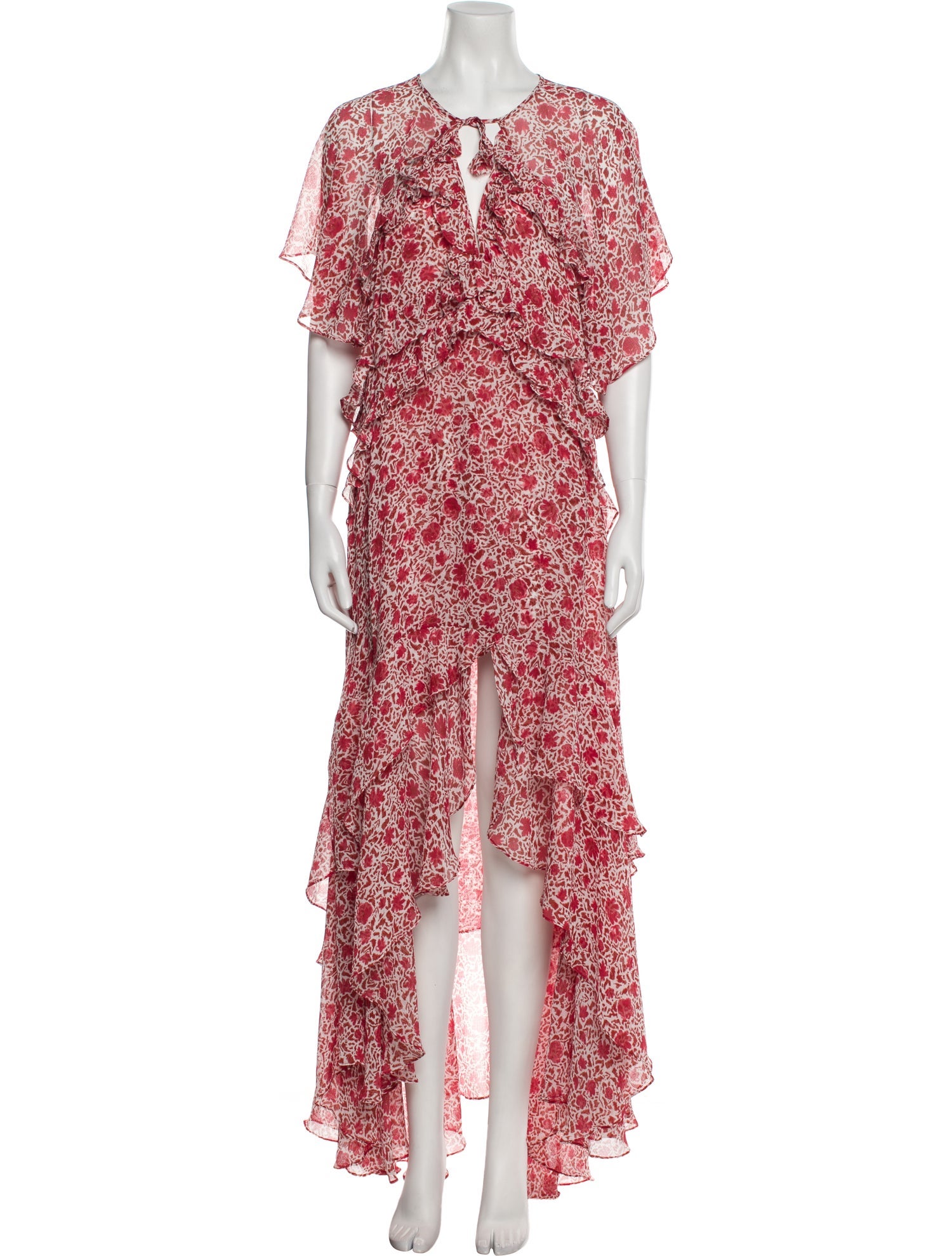 MISA Los Angeles Floral Print Long Dress