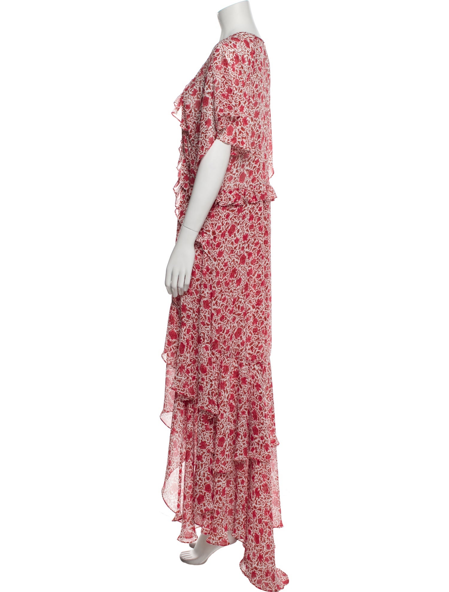 MISA Los Angeles Floral Print Long Dress