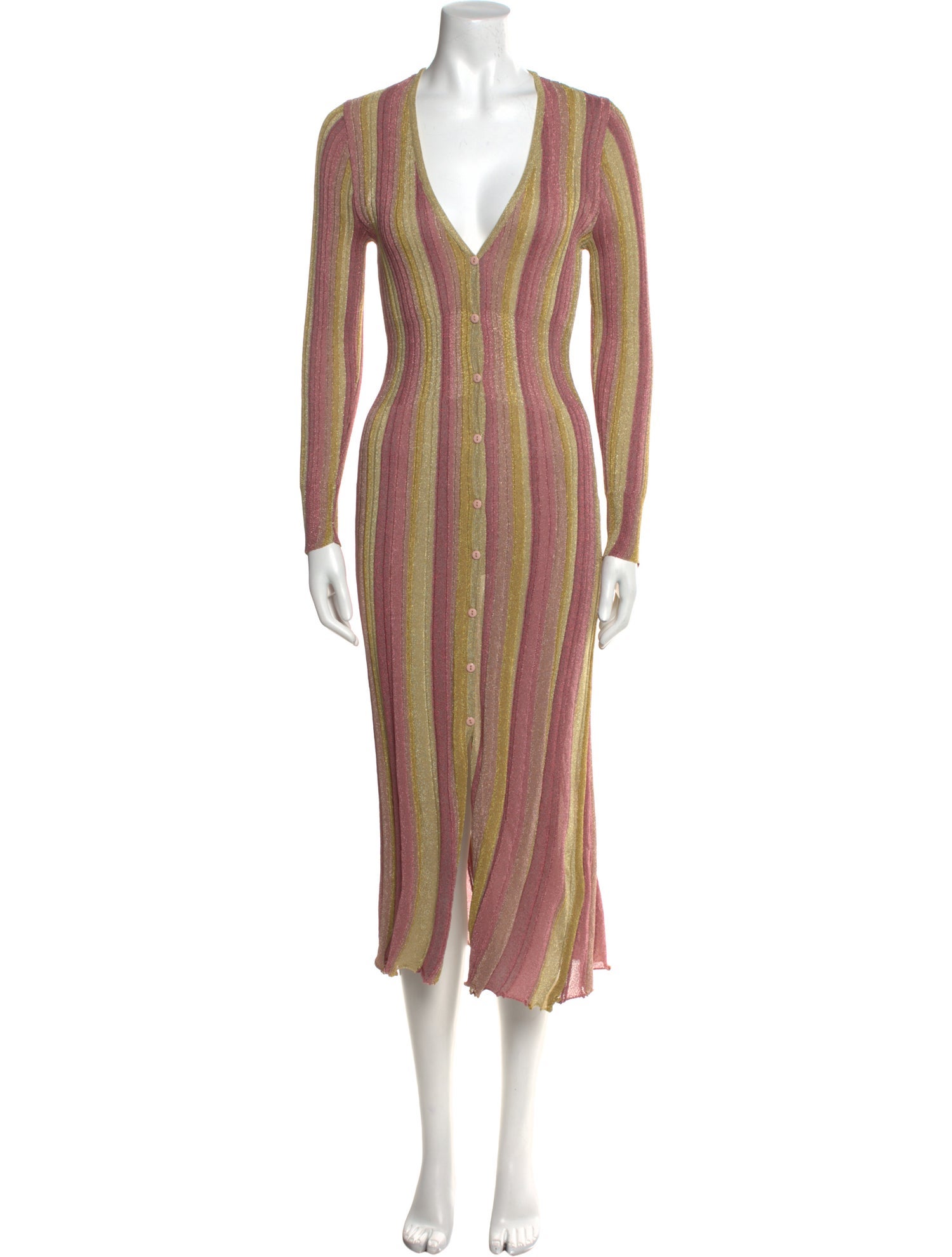 MISA Los Angeles Striped Long Dress w/ Tags