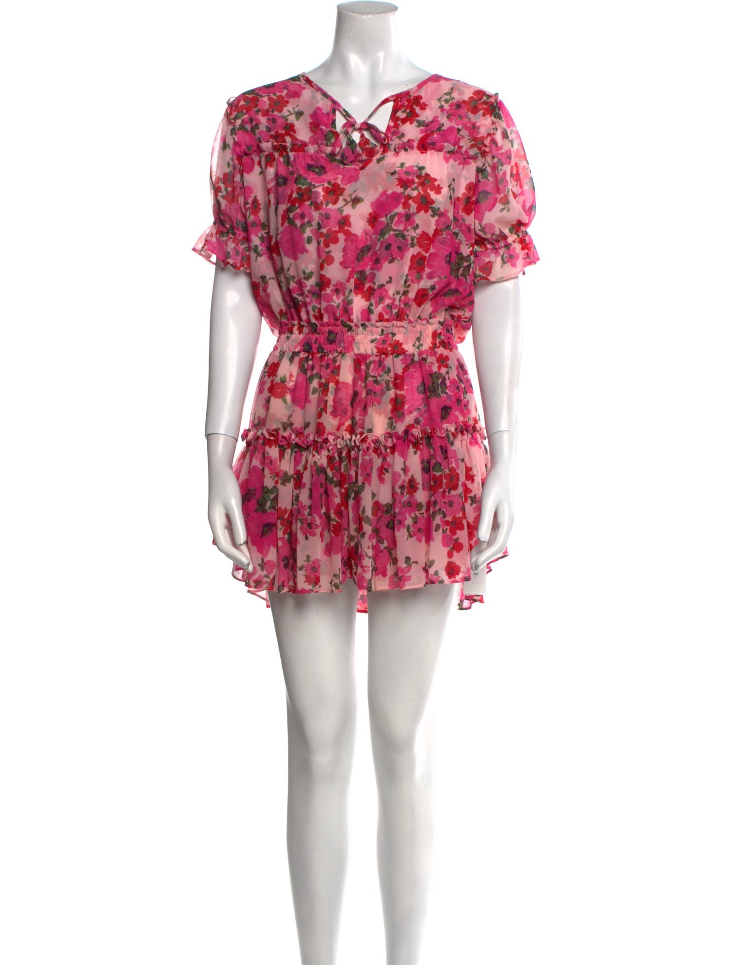 MISA Los Angeles Floral Print Mini Dress
