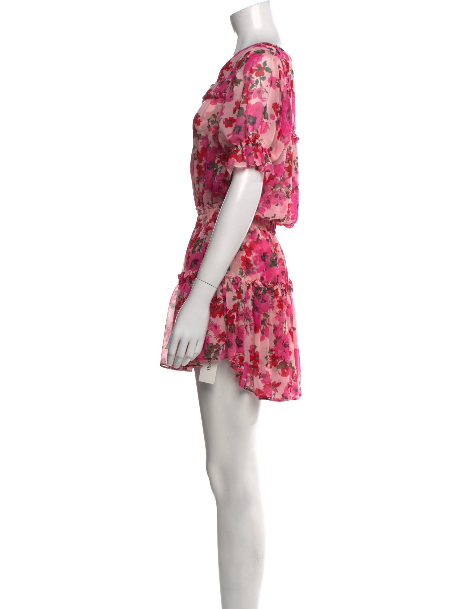 MISA Los Angeles Floral Print Mini Dress