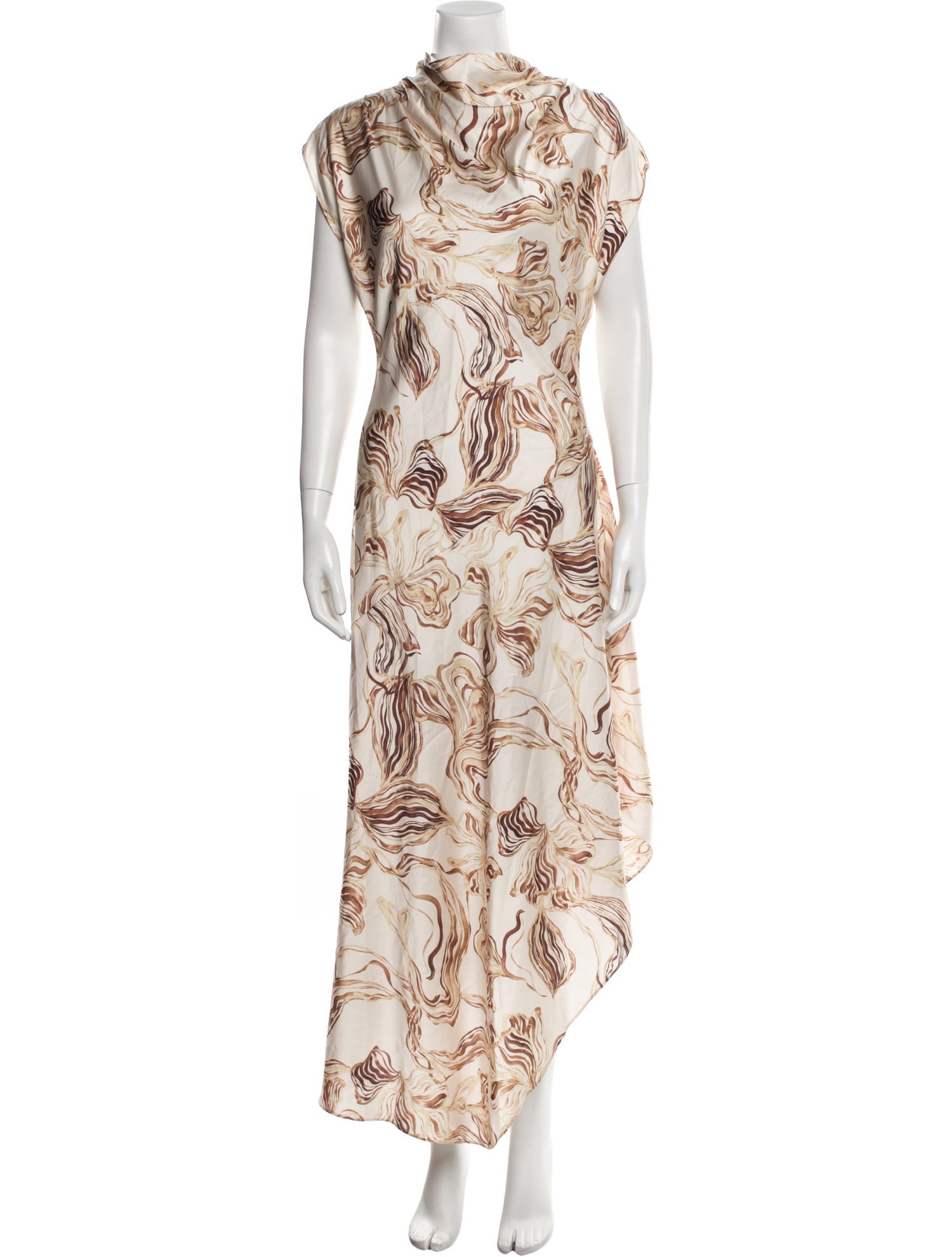 MISA Los Angeles Floral Print Long Dress