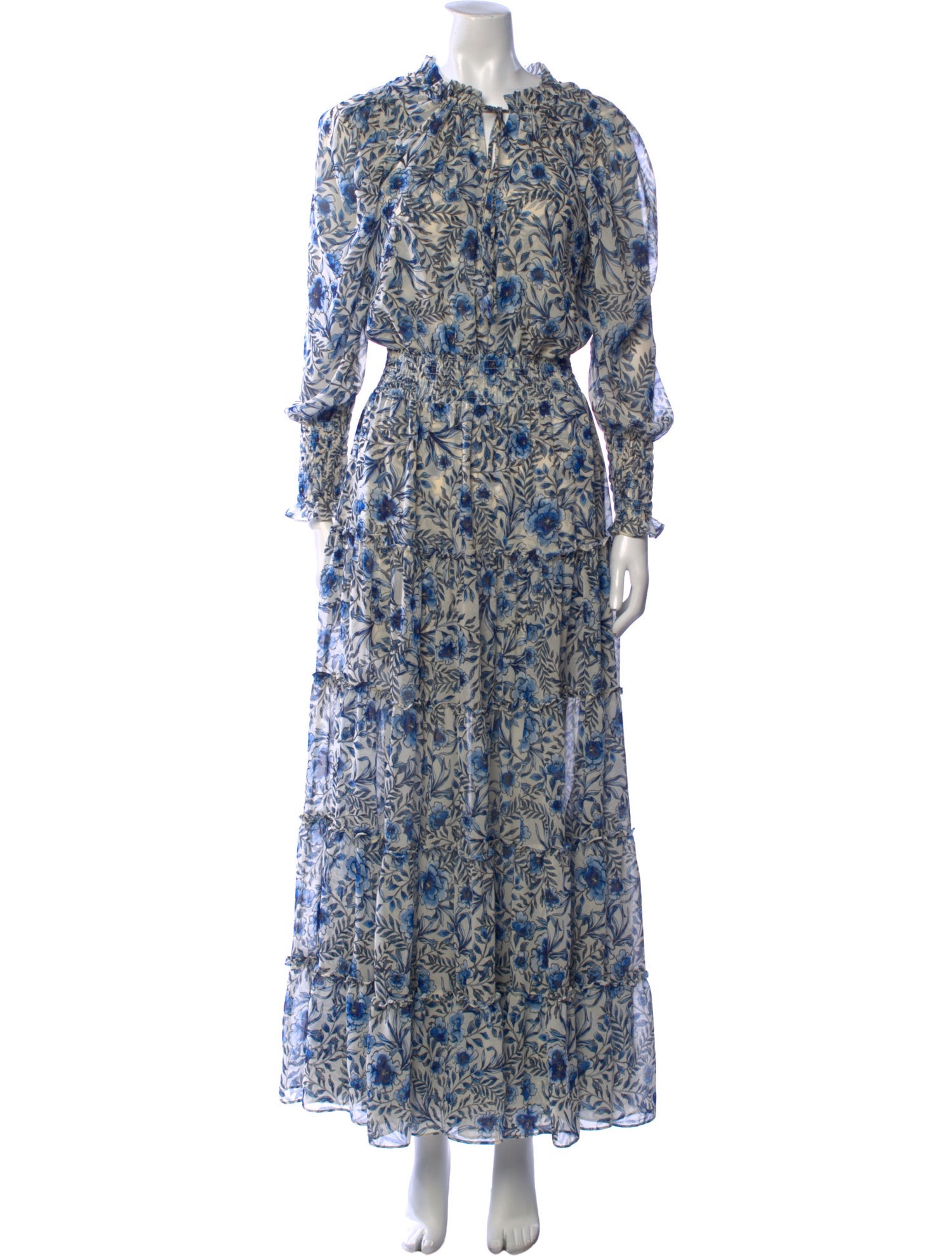 MISA Los Angeles Printed Long Dress