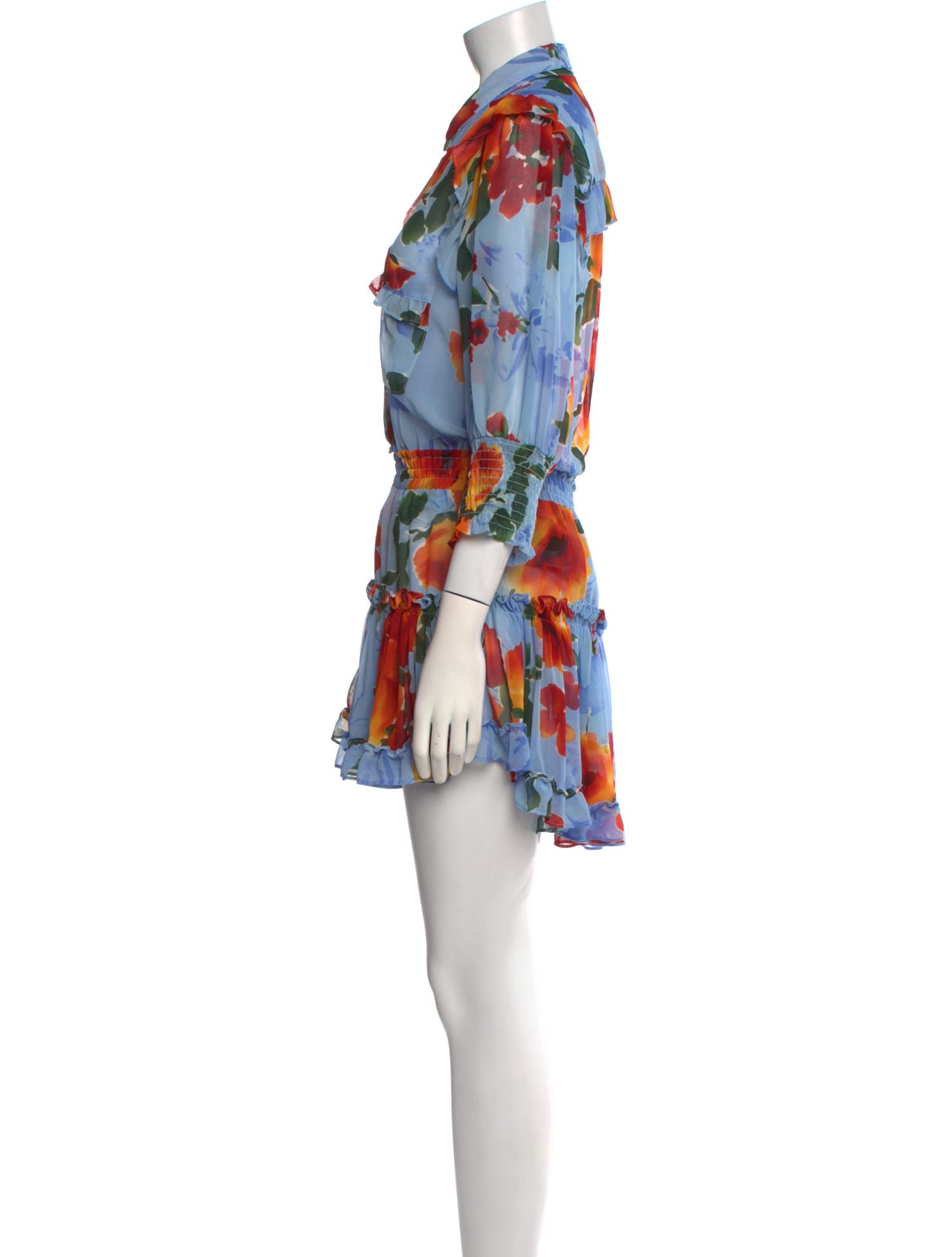 MISA Los Angeles Floral Print Mini Dress