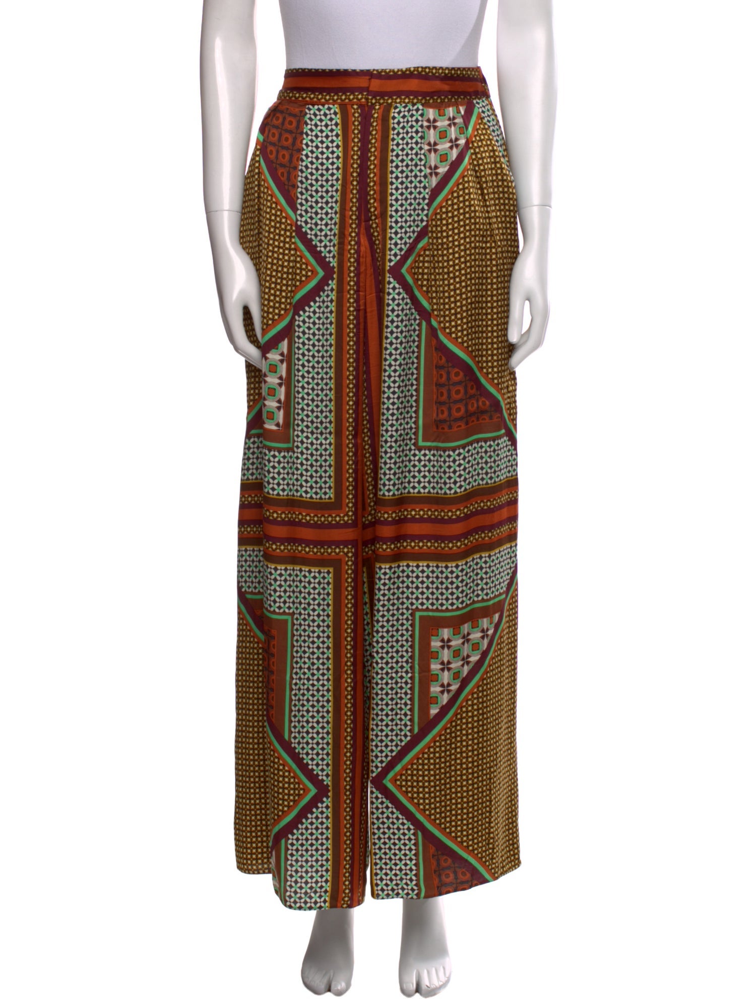 MISA Los Angeles Printed Wide Leg Pants