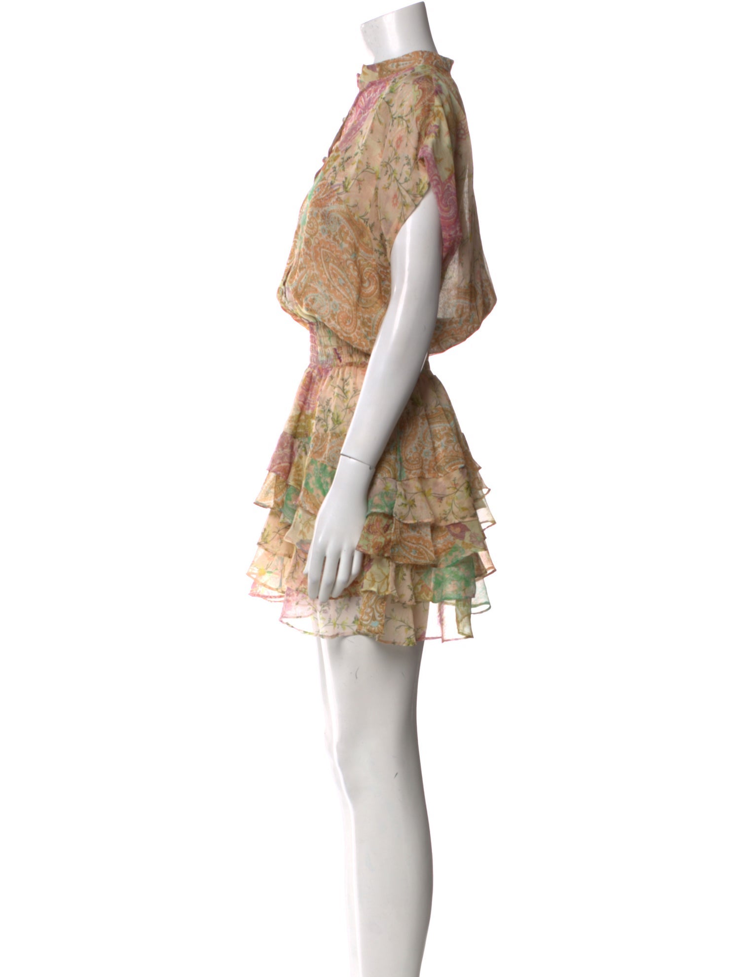 MISA Los Angeles Floral Print Mini Dress