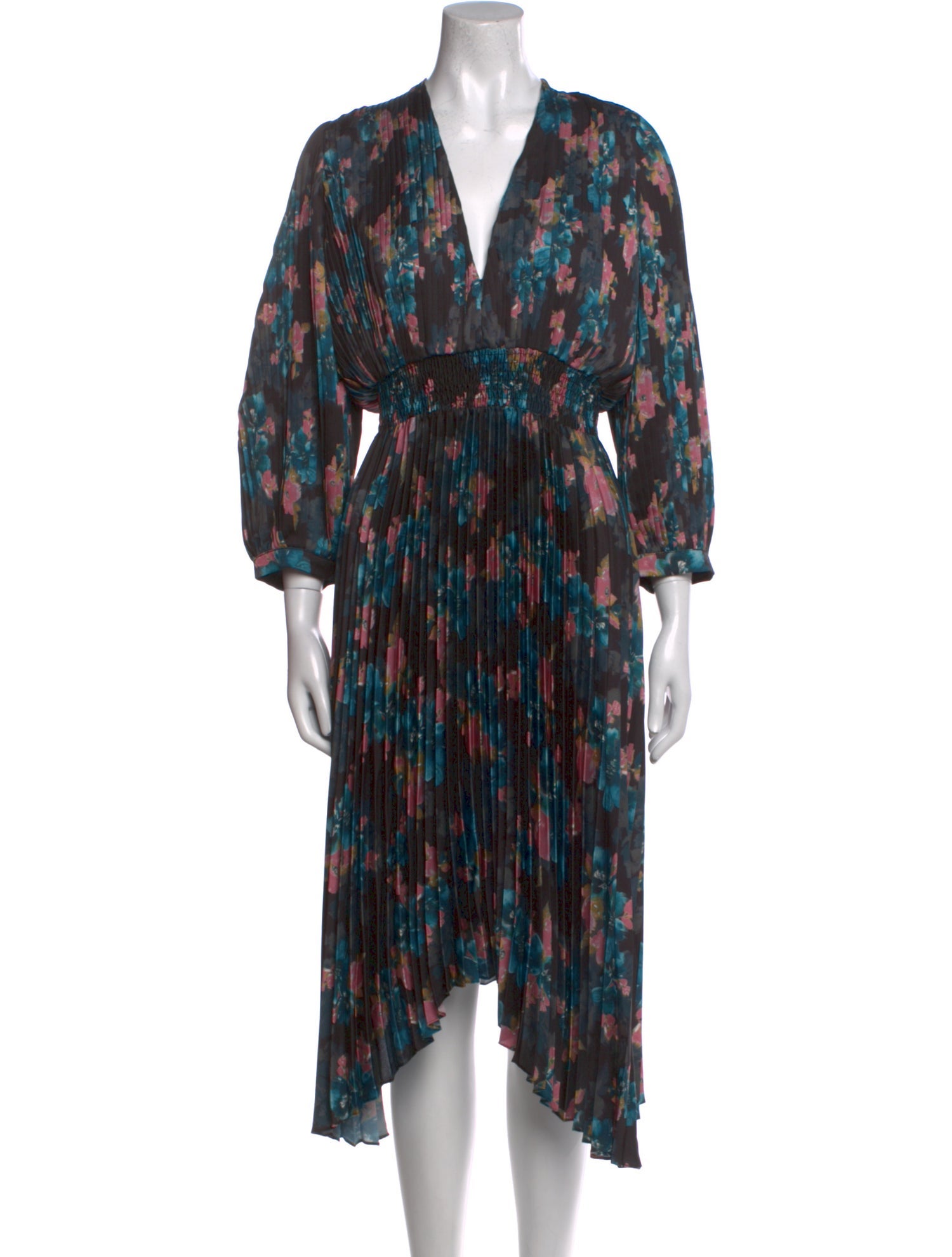 MISA Los Angeles Printed Long Dress