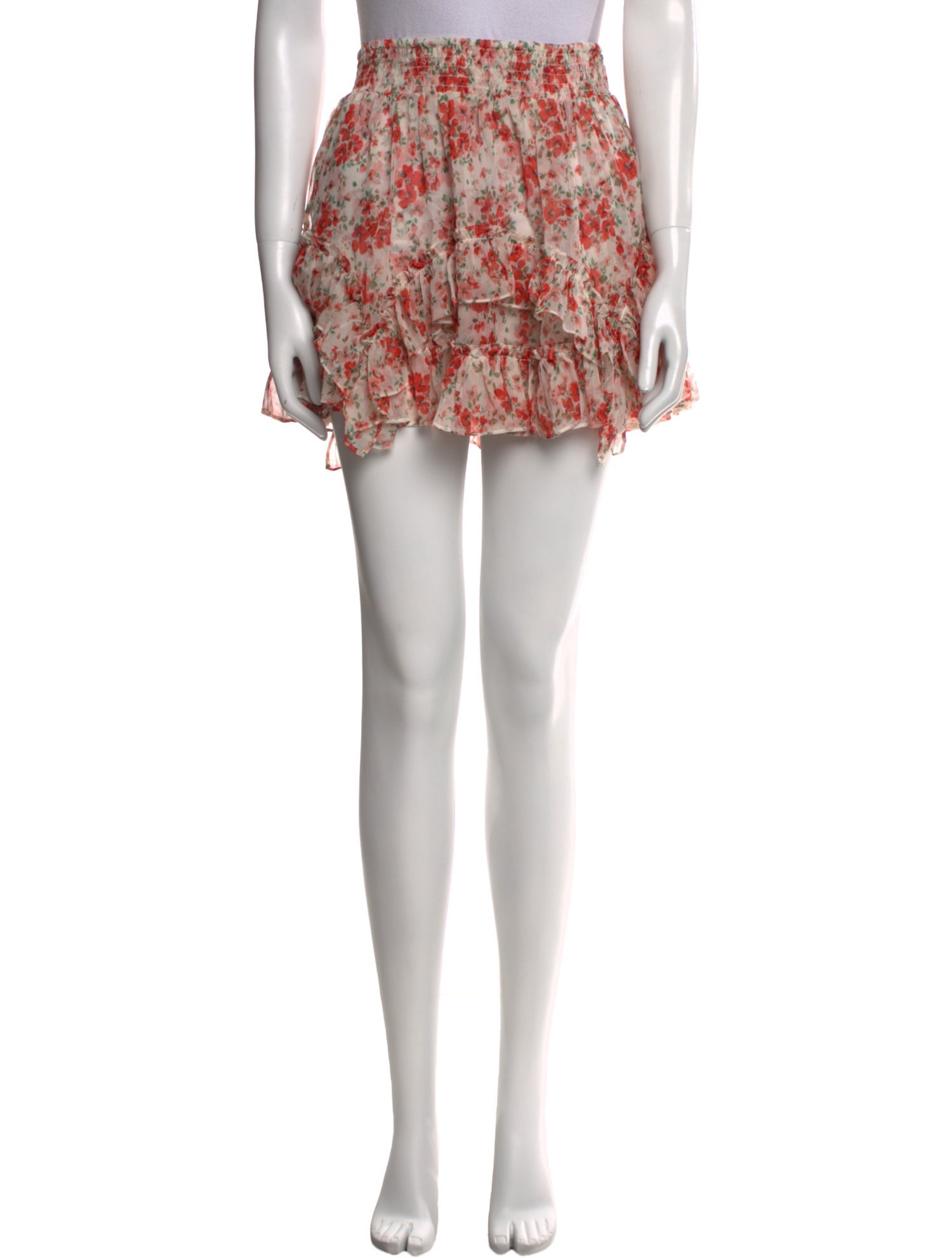 MISA Los Angeles Floral Print Mini Skirt w/ Tags