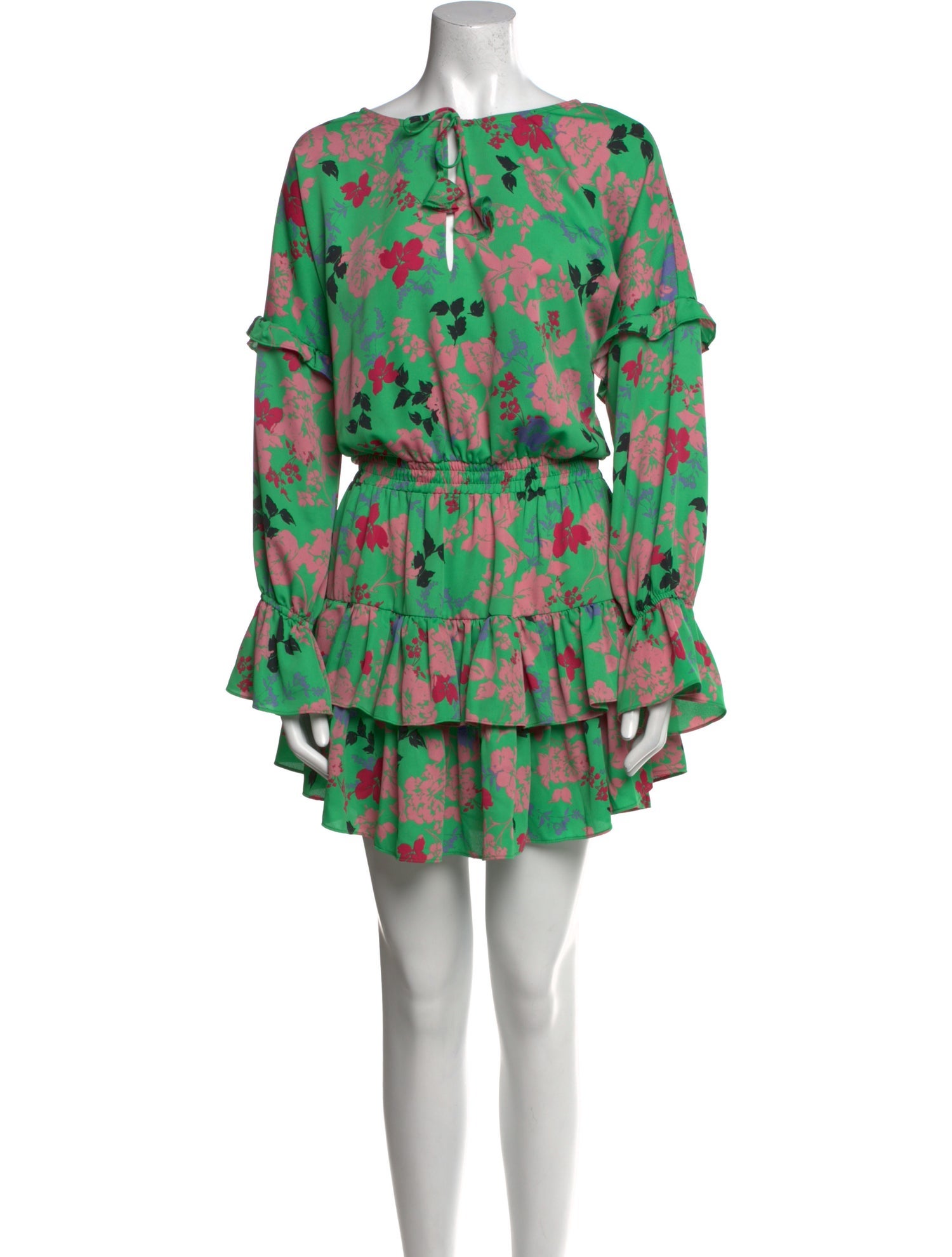 MISA Los Angeles Floral Print Mini Dress