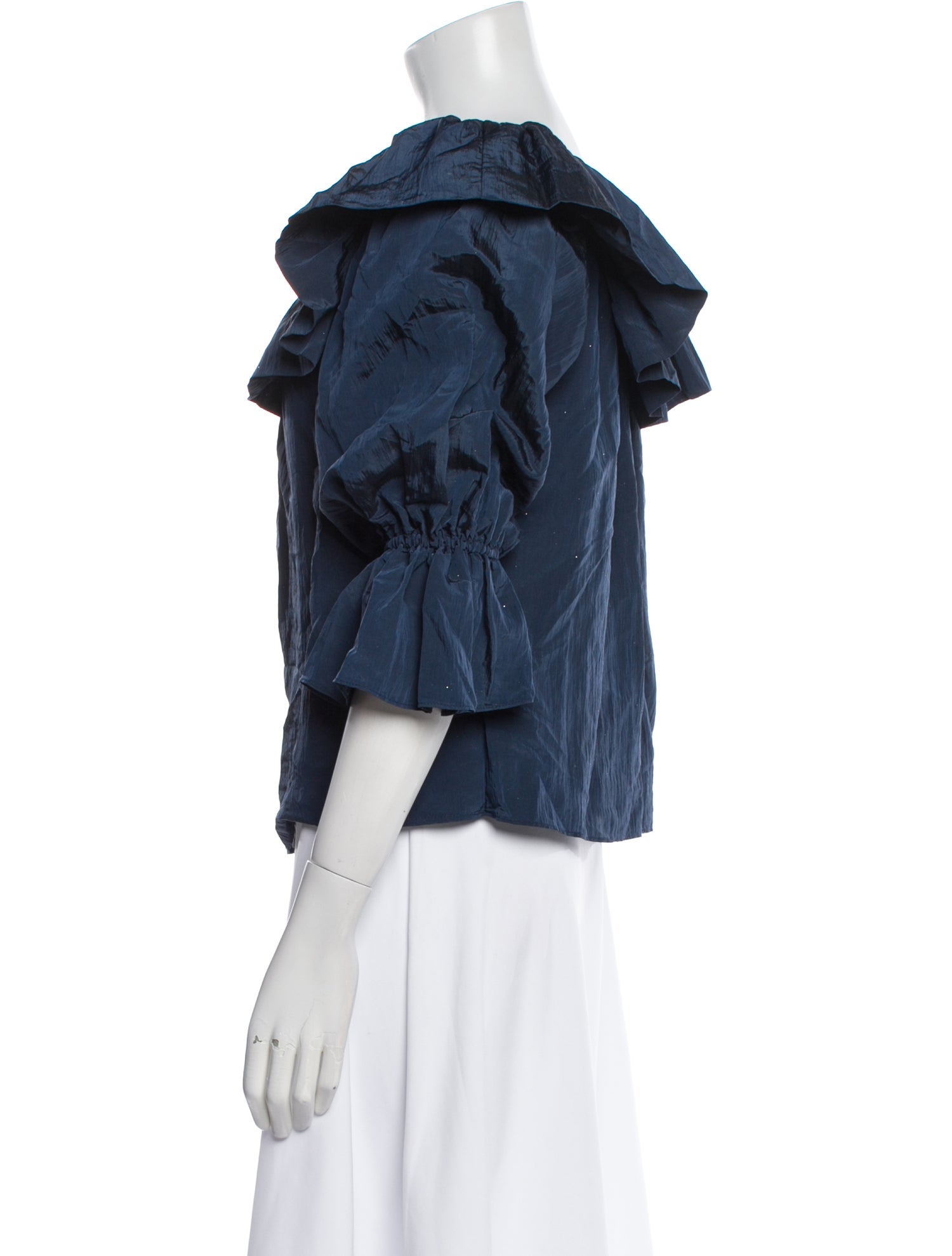 MISA Los Angeles Cowl Neck Three-Quarter Sleeve Blouse w/ Tags