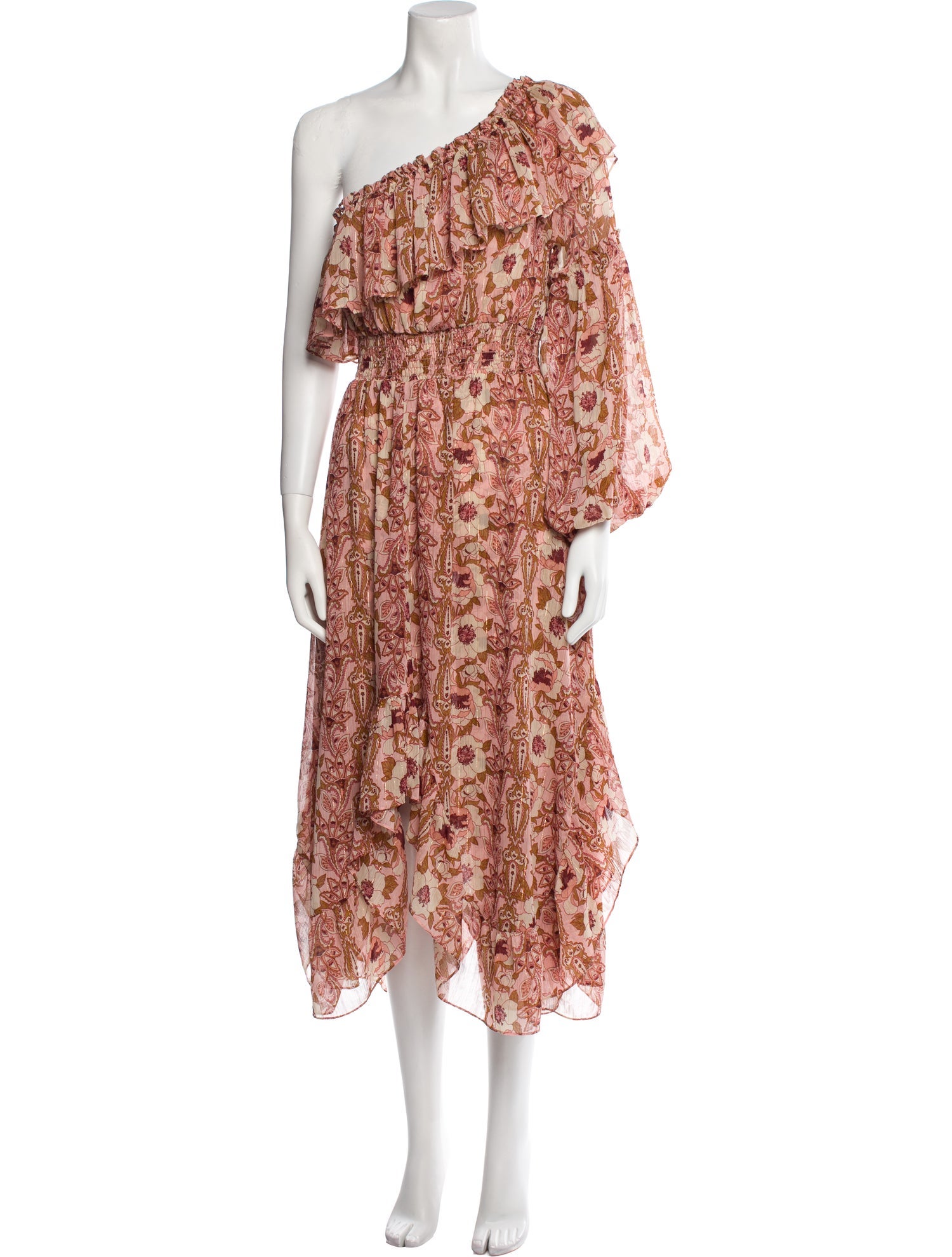 MISA Los Angeles Floral Print Long Dress