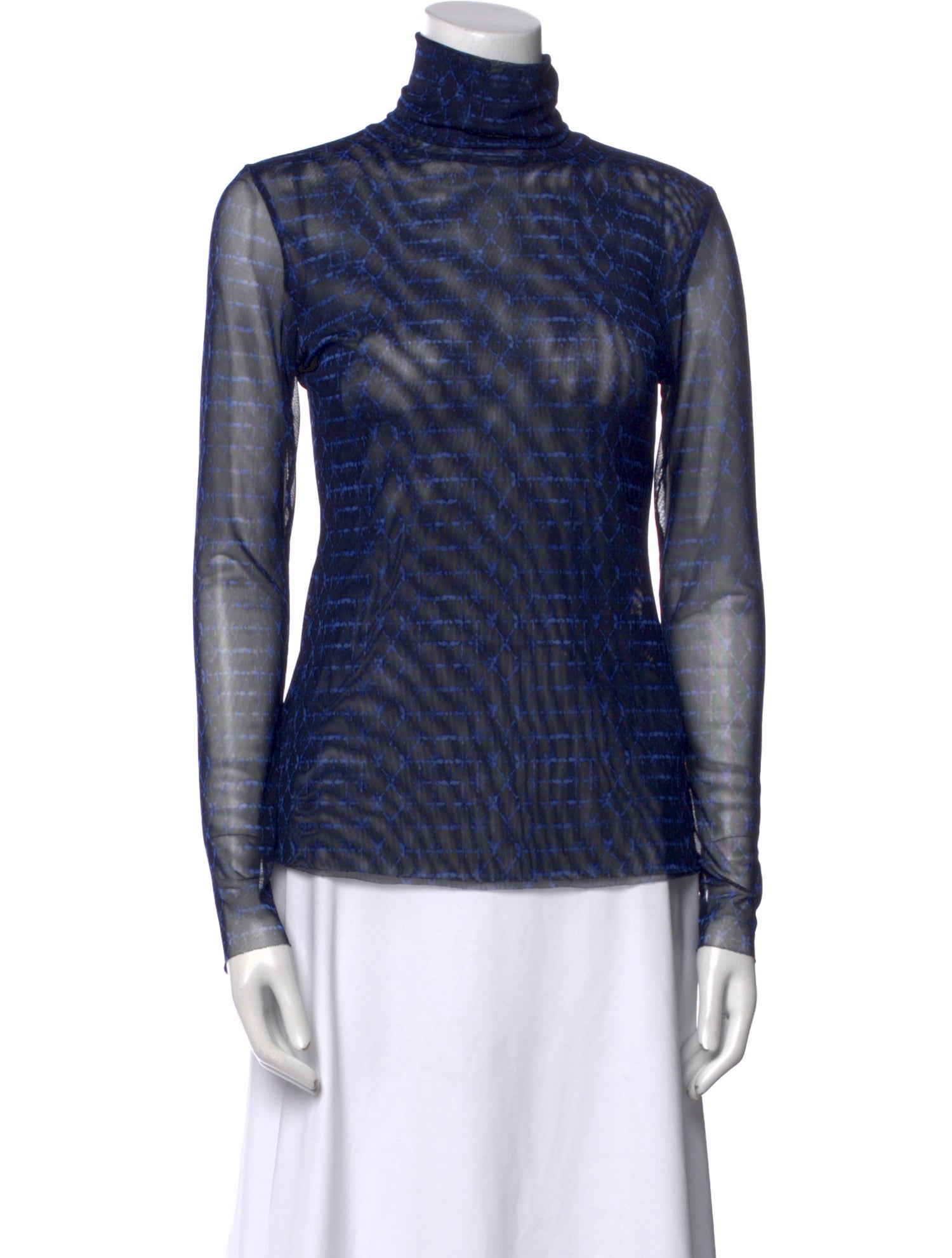 MISA Los Angeles Printed Turtleneck Top