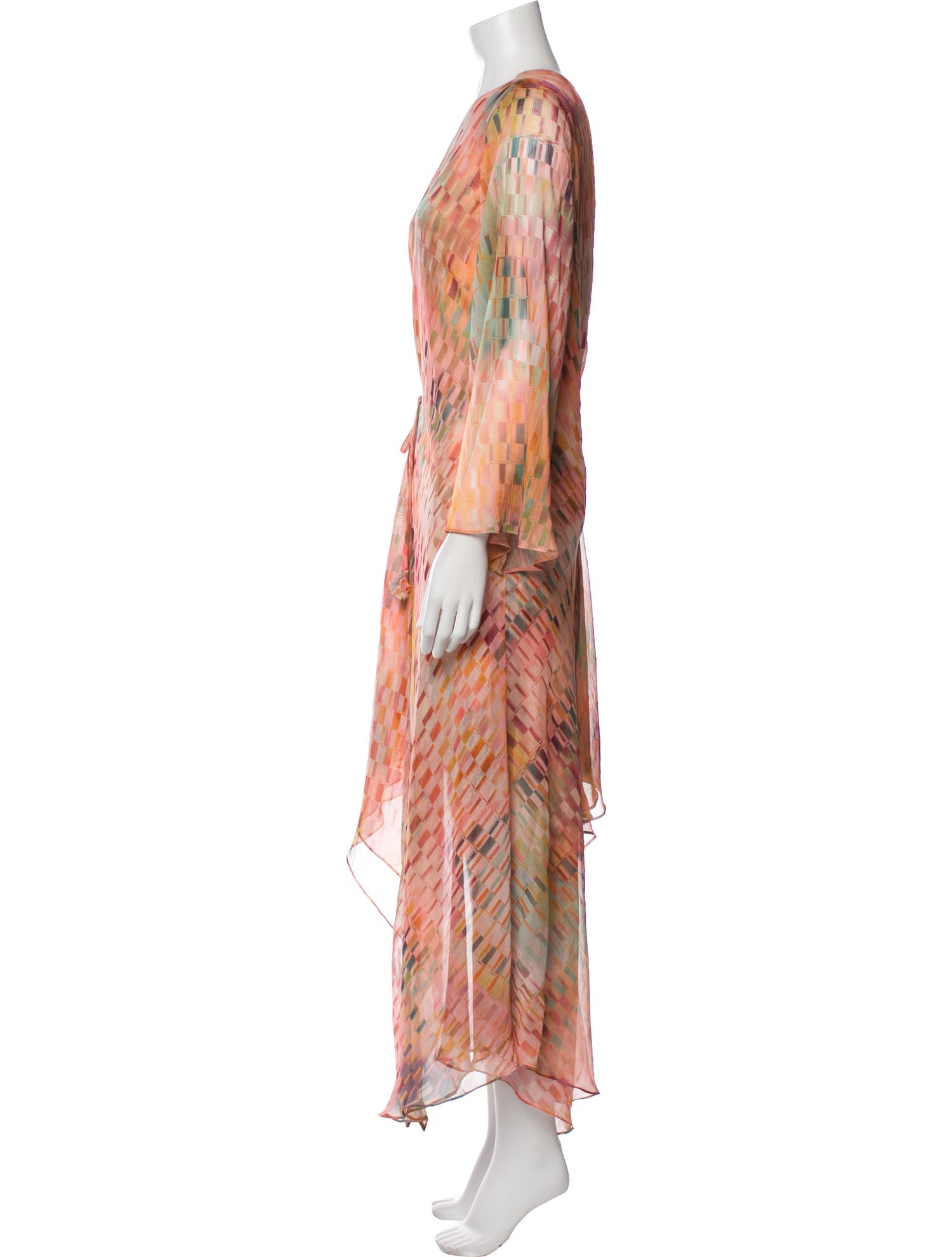 MISA Los Angeles Printed Long Dress w/ Tags