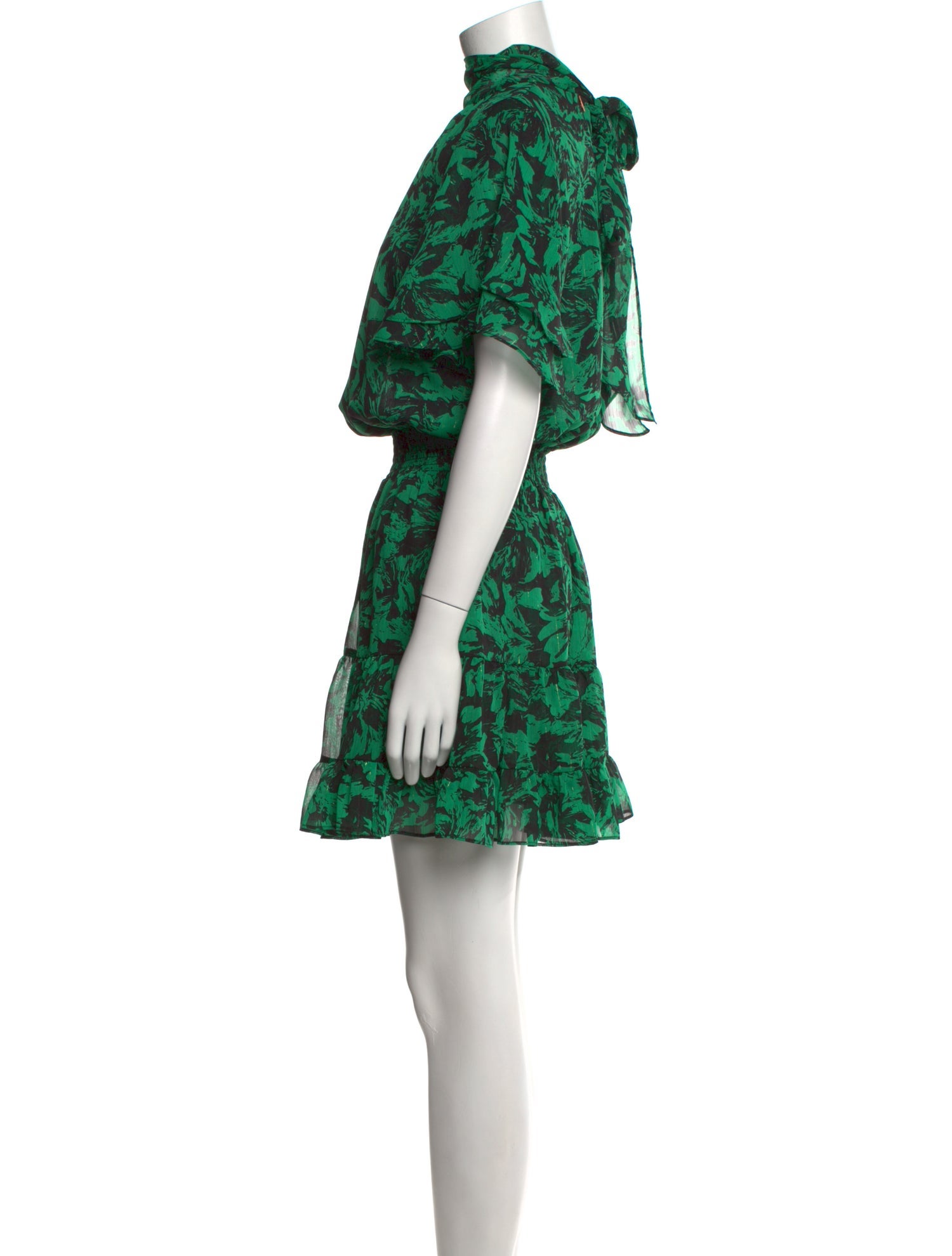 MISA Los Angeles Floral Print Mini Dress