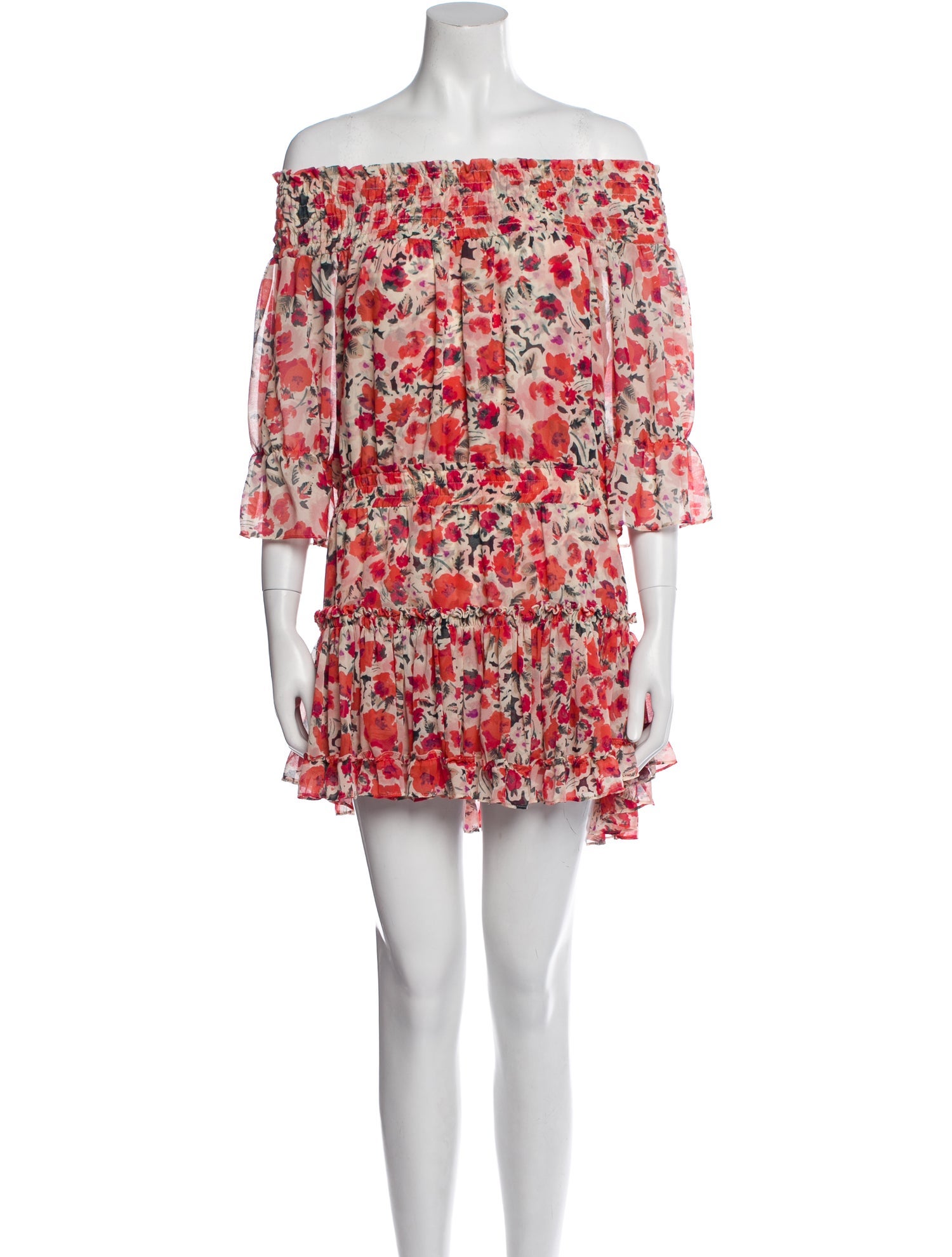MISA Los Angeles Floral Print Mini Dress