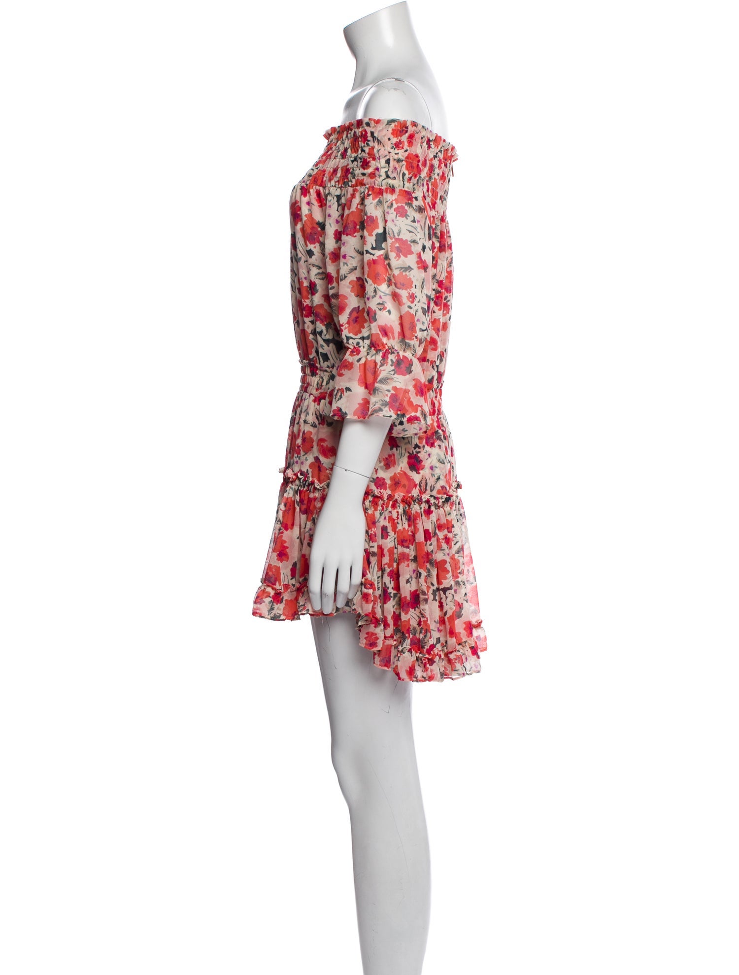MISA Los Angeles Floral Print Mini Dress