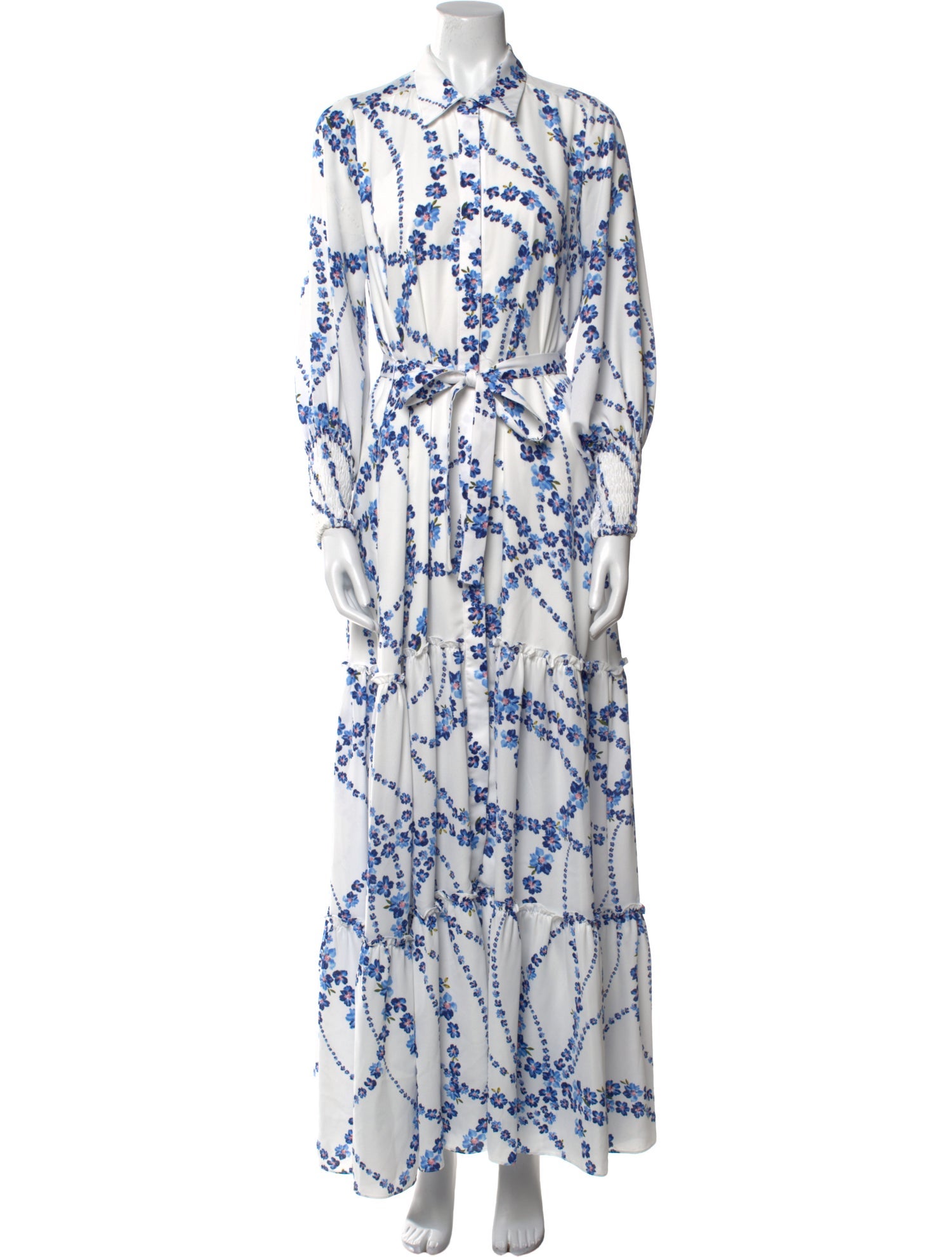 MISA Los Angeles Printed Long Dress