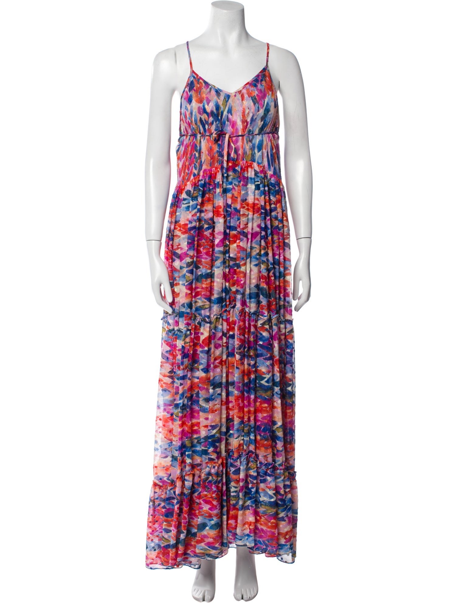 MISA Los Angeles Printed Long Dress
