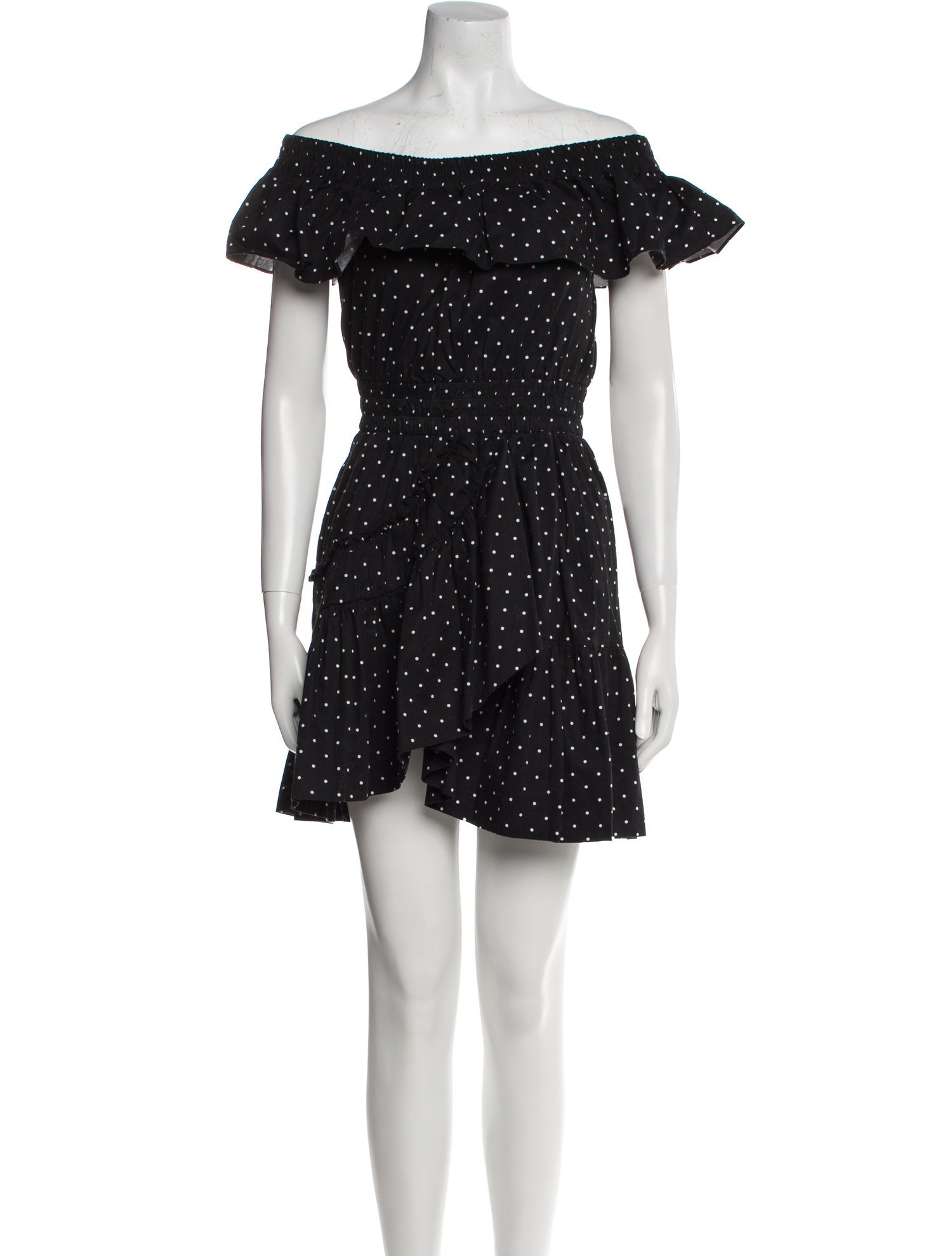 MISA Los Angeles Polka Dot Print Mini Dress