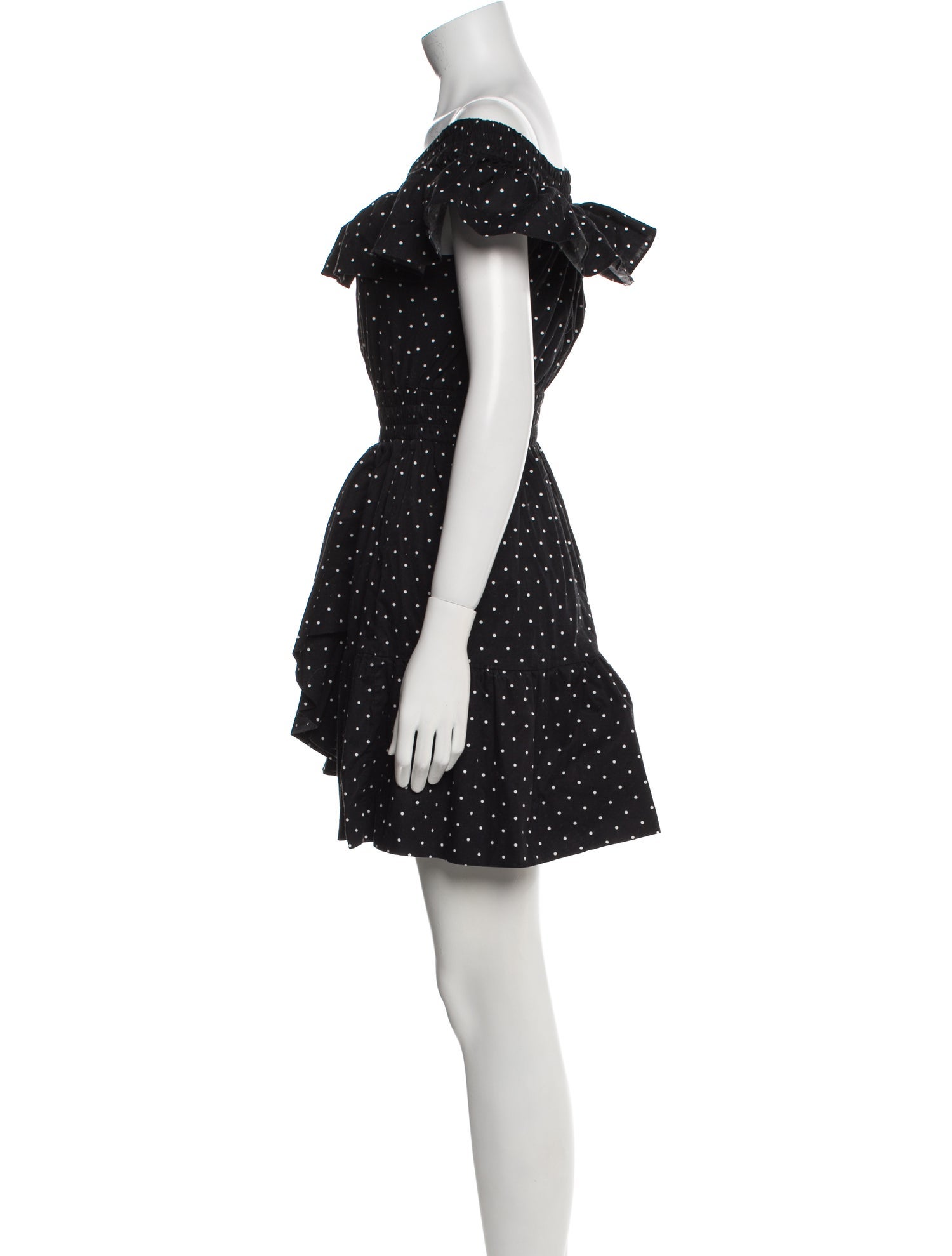 MISA Los Angeles Polka Dot Print Mini Dress
