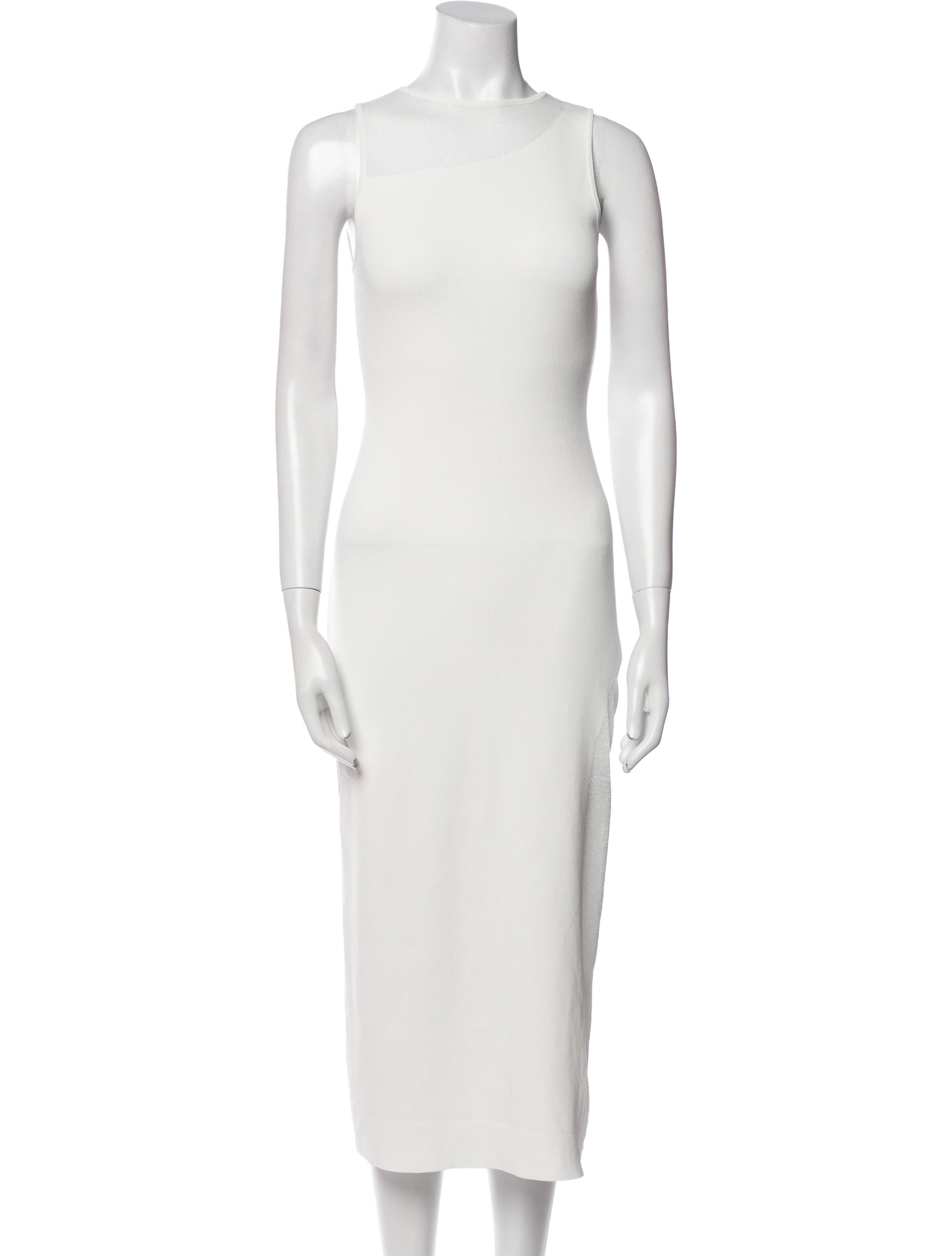 MISA Los Angeles Scoop Neck Midi Length Dress