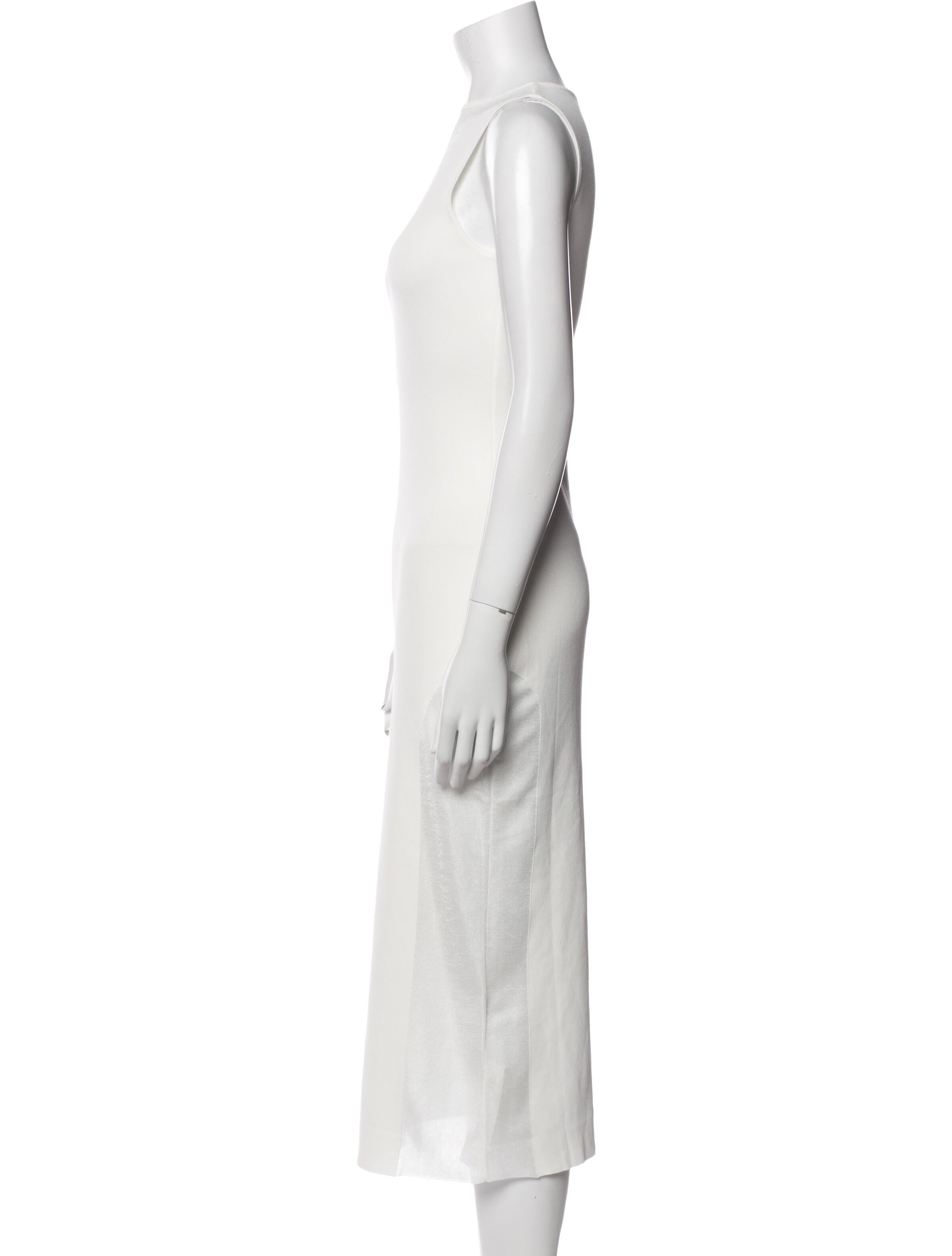 MISA Los Angeles Scoop Neck Midi Length Dress