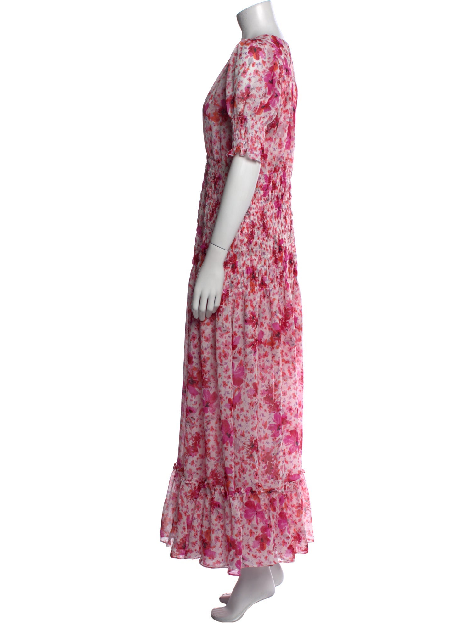 MISA Los Angeles Floral Print Long Dress