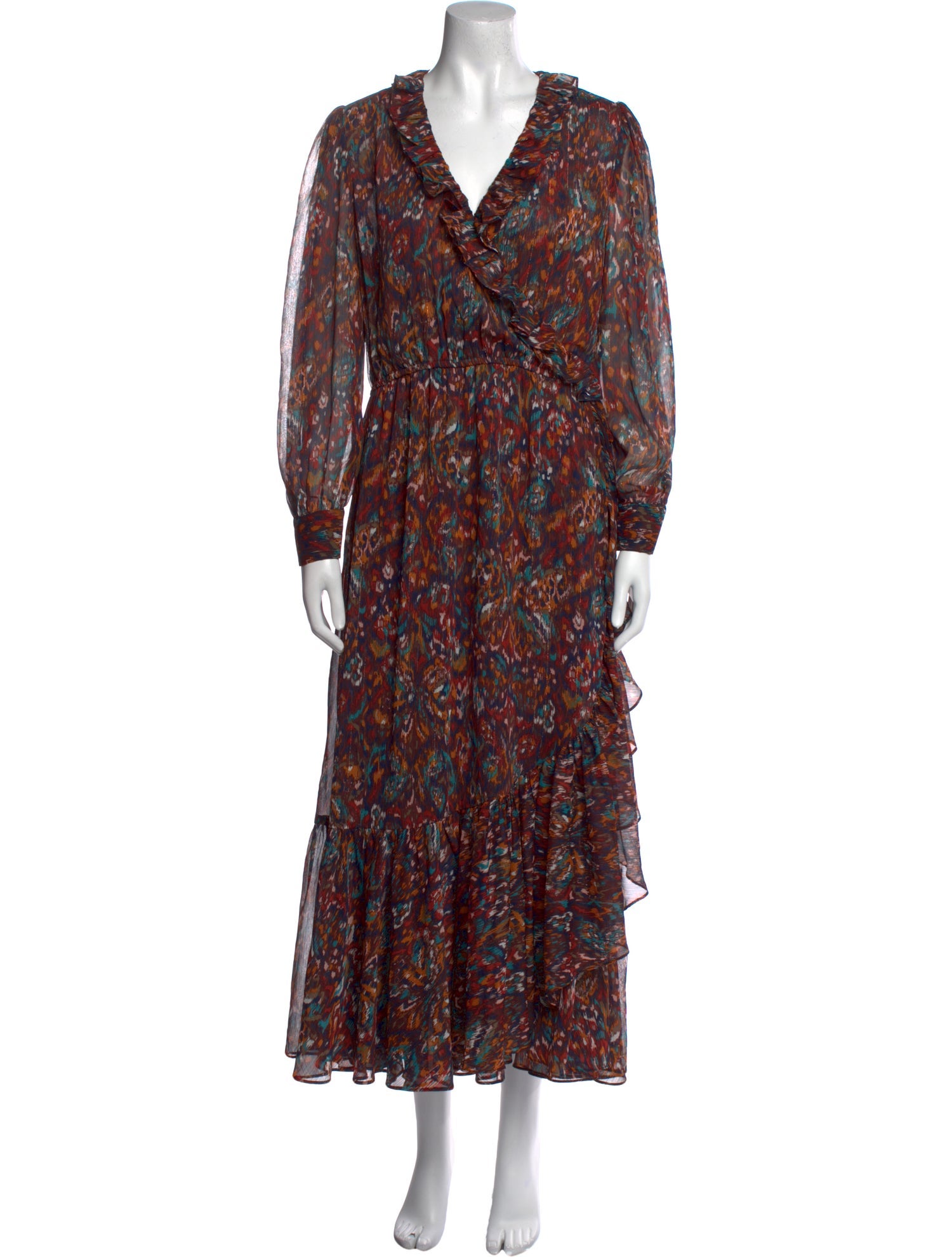 MISA Los Angeles Printed Long Dress w/ Tags