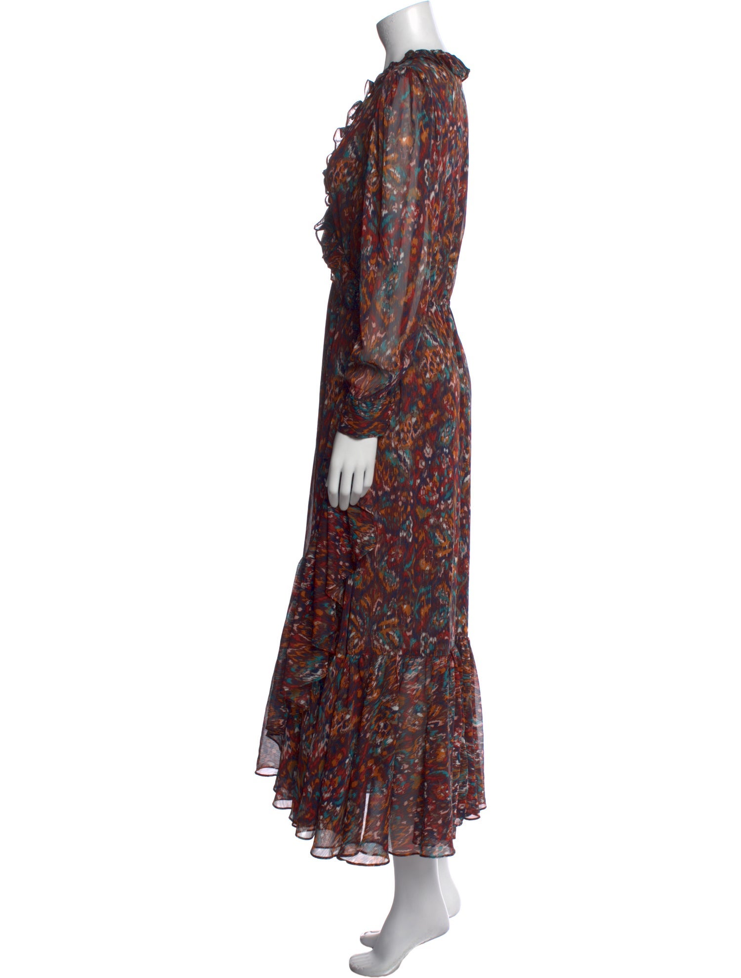 MISA Los Angeles Printed Long Dress w/ Tags