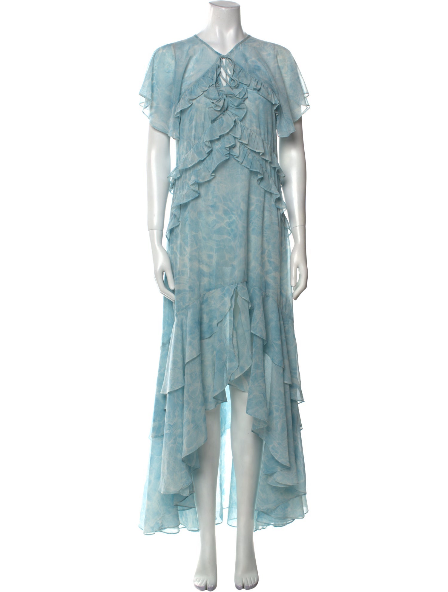 MISA Los Angeles Printed Long Dress