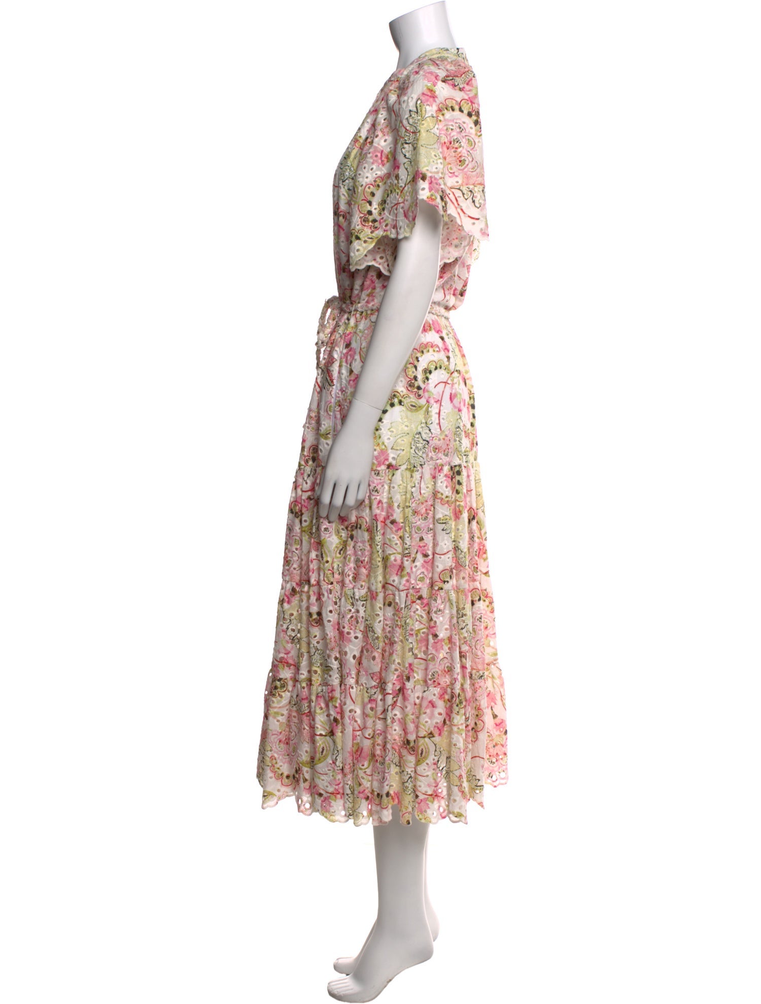 MISA Los Angeles Floral Print Long Dress