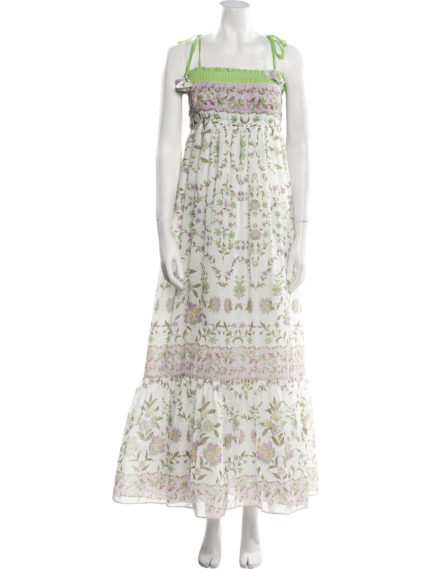 MISA Los Angeles Floral Print Long Dress