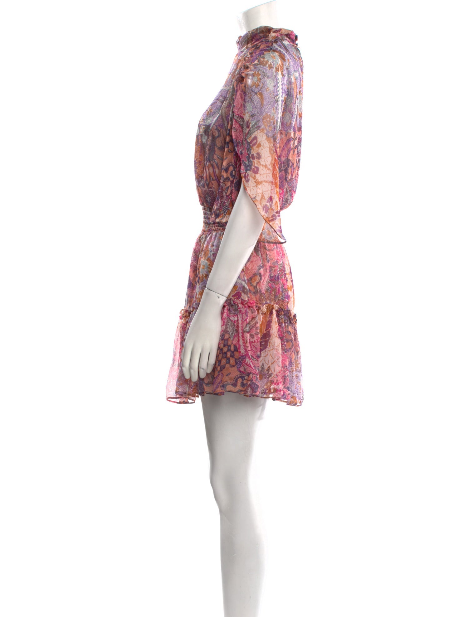 MISA Los Angeles Floral Print Mini Dress