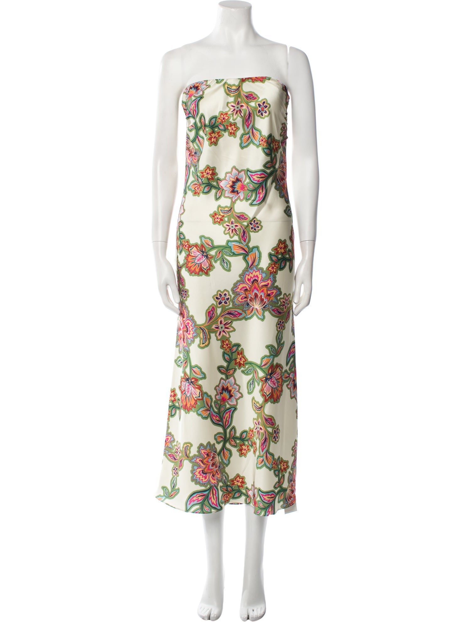 MISA Los Angeles Floral Print Midi Length Dress