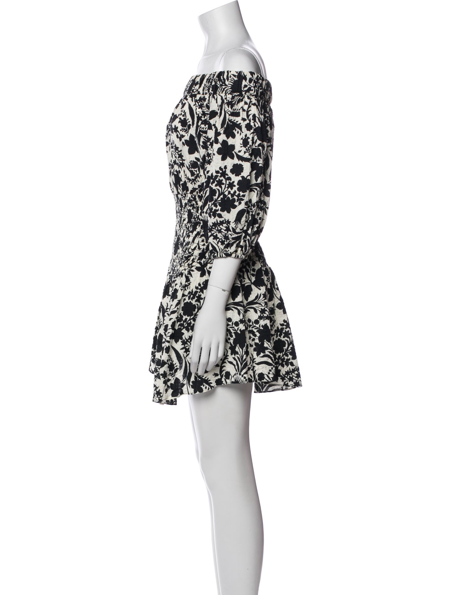 MISA Los Angeles Floral Print Mini Dress