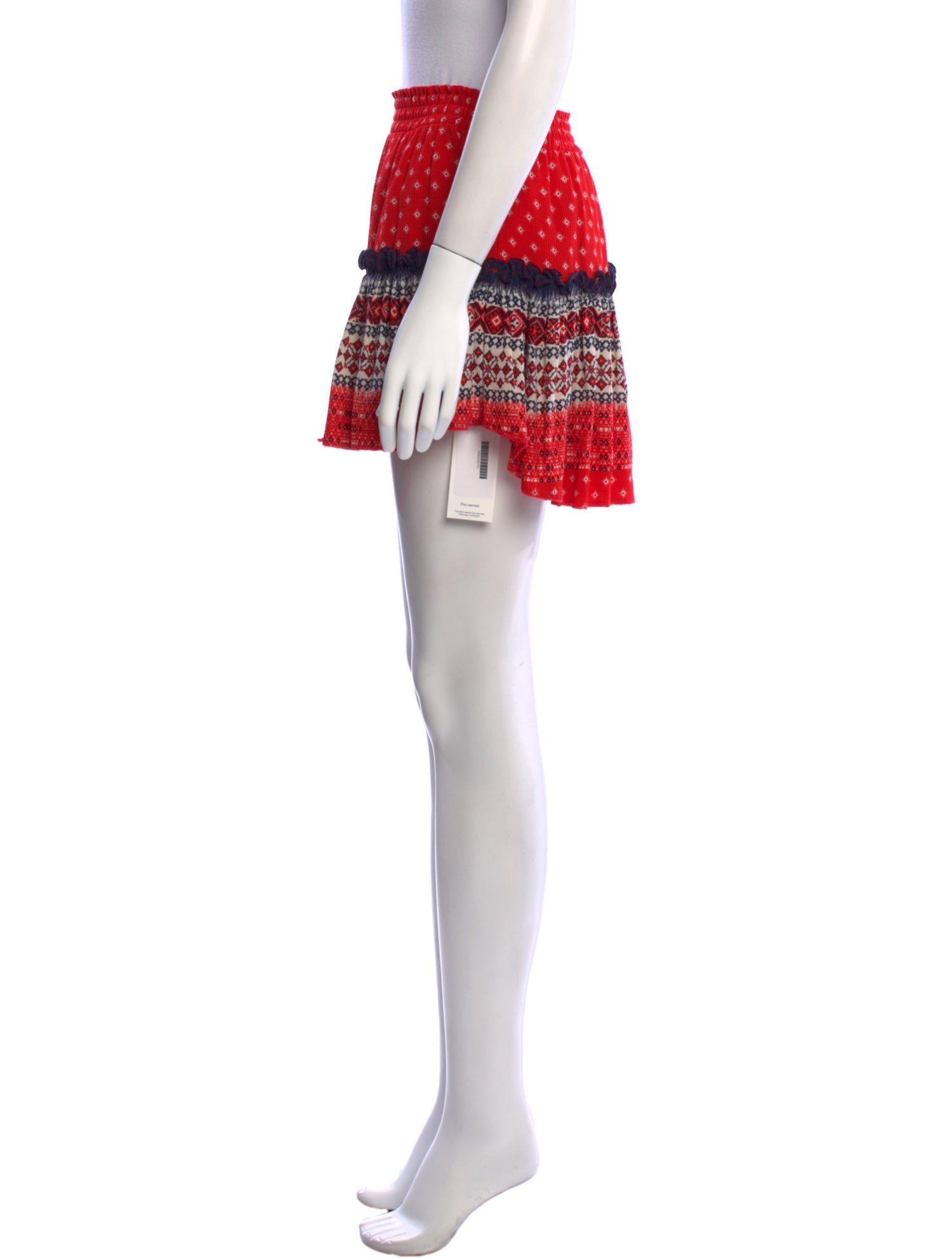 MISA Los Angeles Printed Mini Skirt