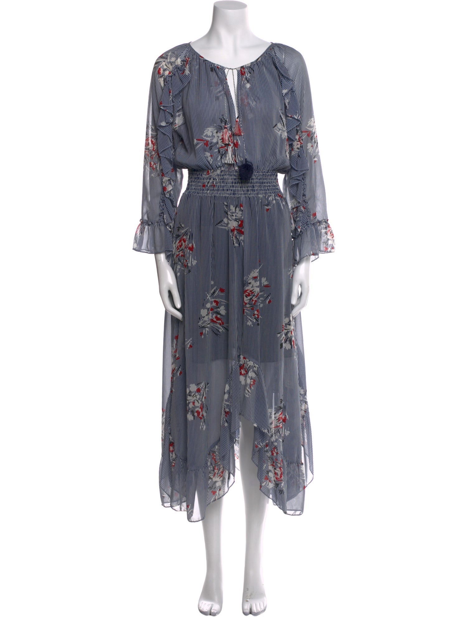 MISA Los Angeles Printed Midi Length Dress