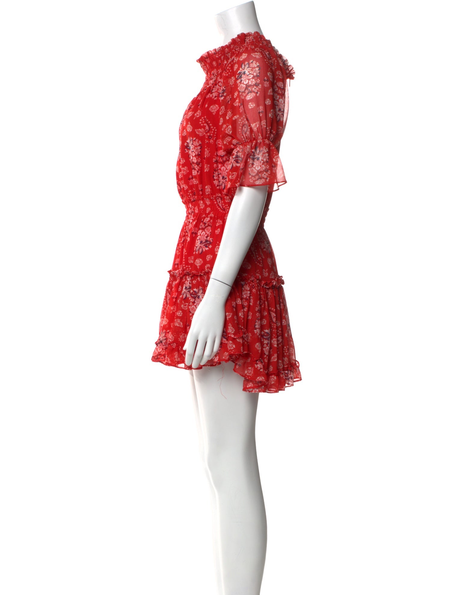 MISA Los Angeles Floral Print Mini Dress