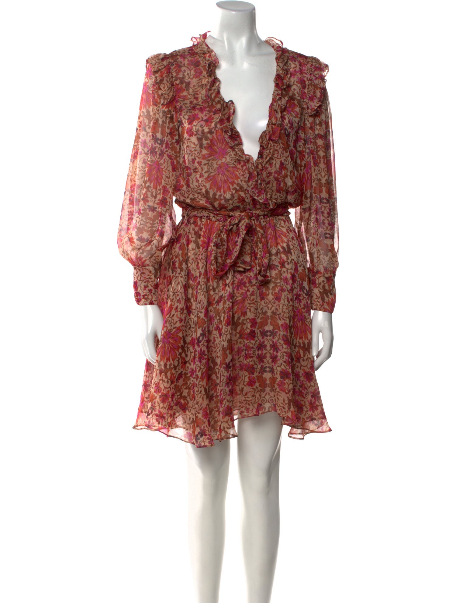 MISA Los Angeles Floral Print Mini Dress