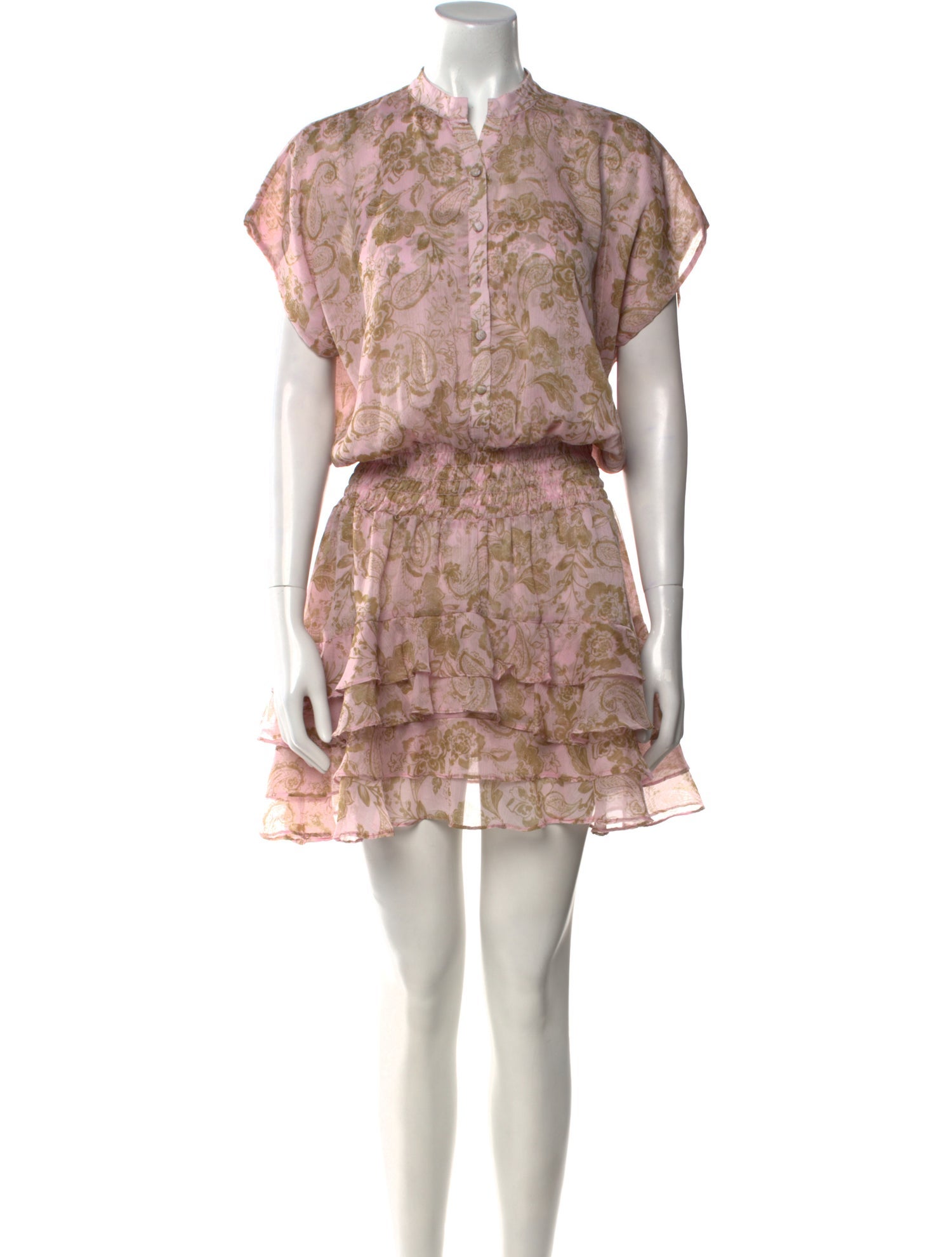 MISA Los Angeles Floral Print Mini Dress