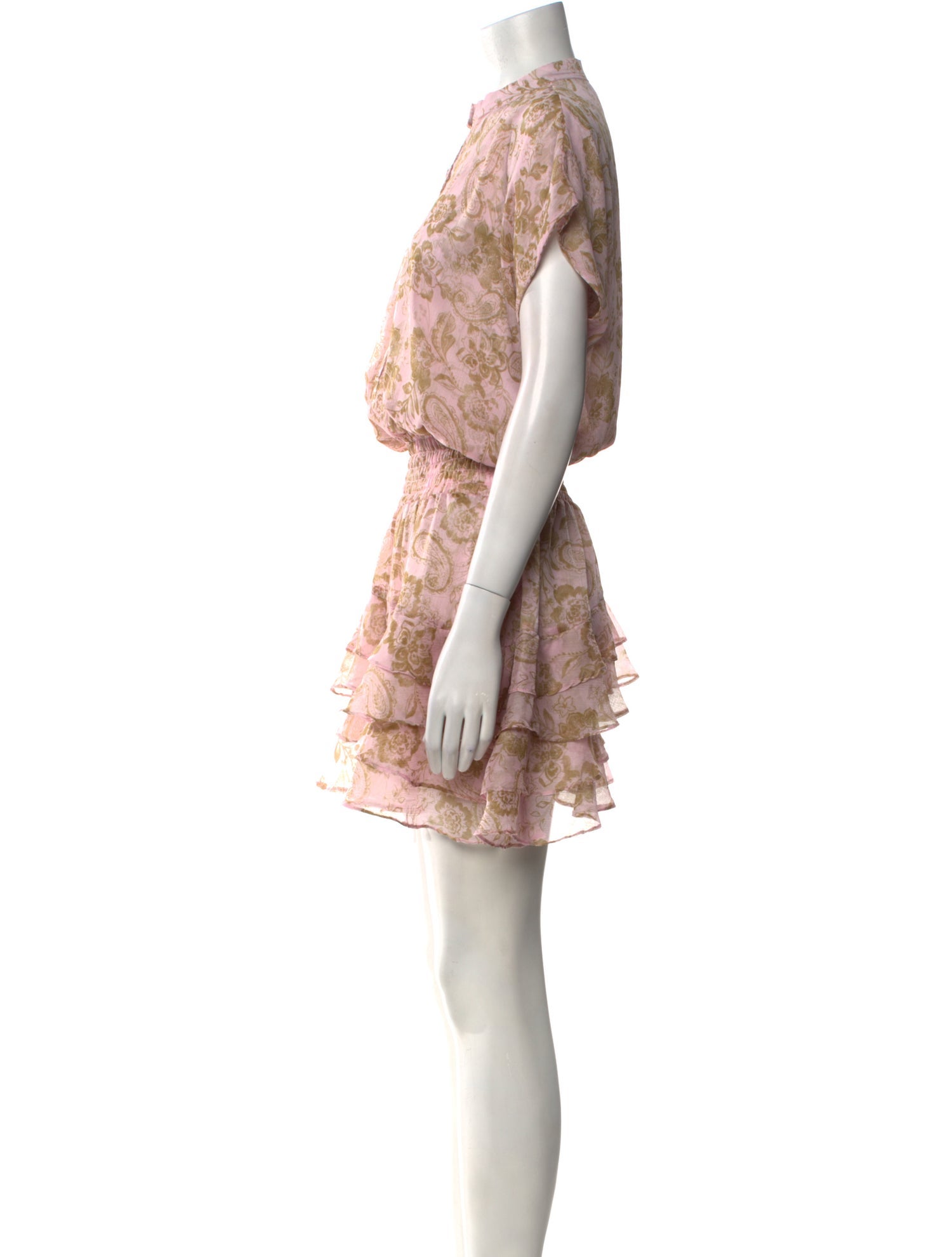 MISA Los Angeles Floral Print Mini Dress