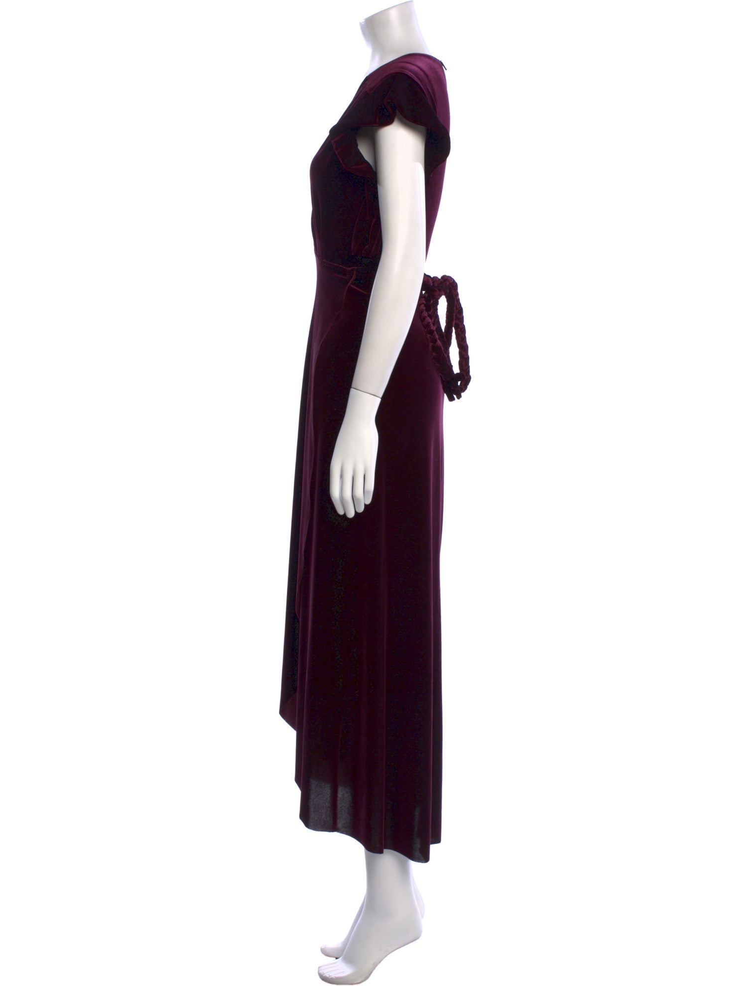 MISA Los Angeles V-Neck Long Dress