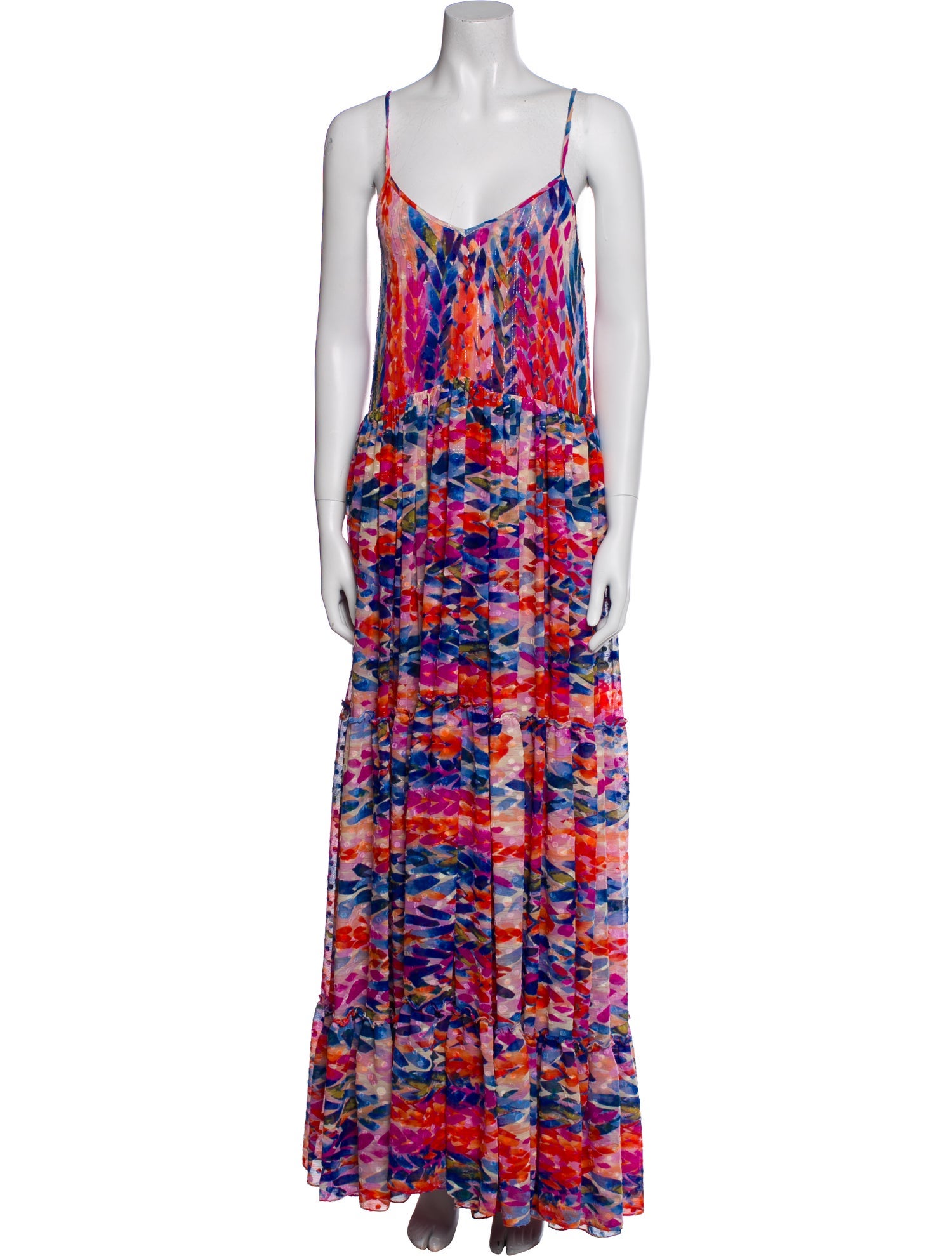 MISA Los Angeles Printed Long Dress